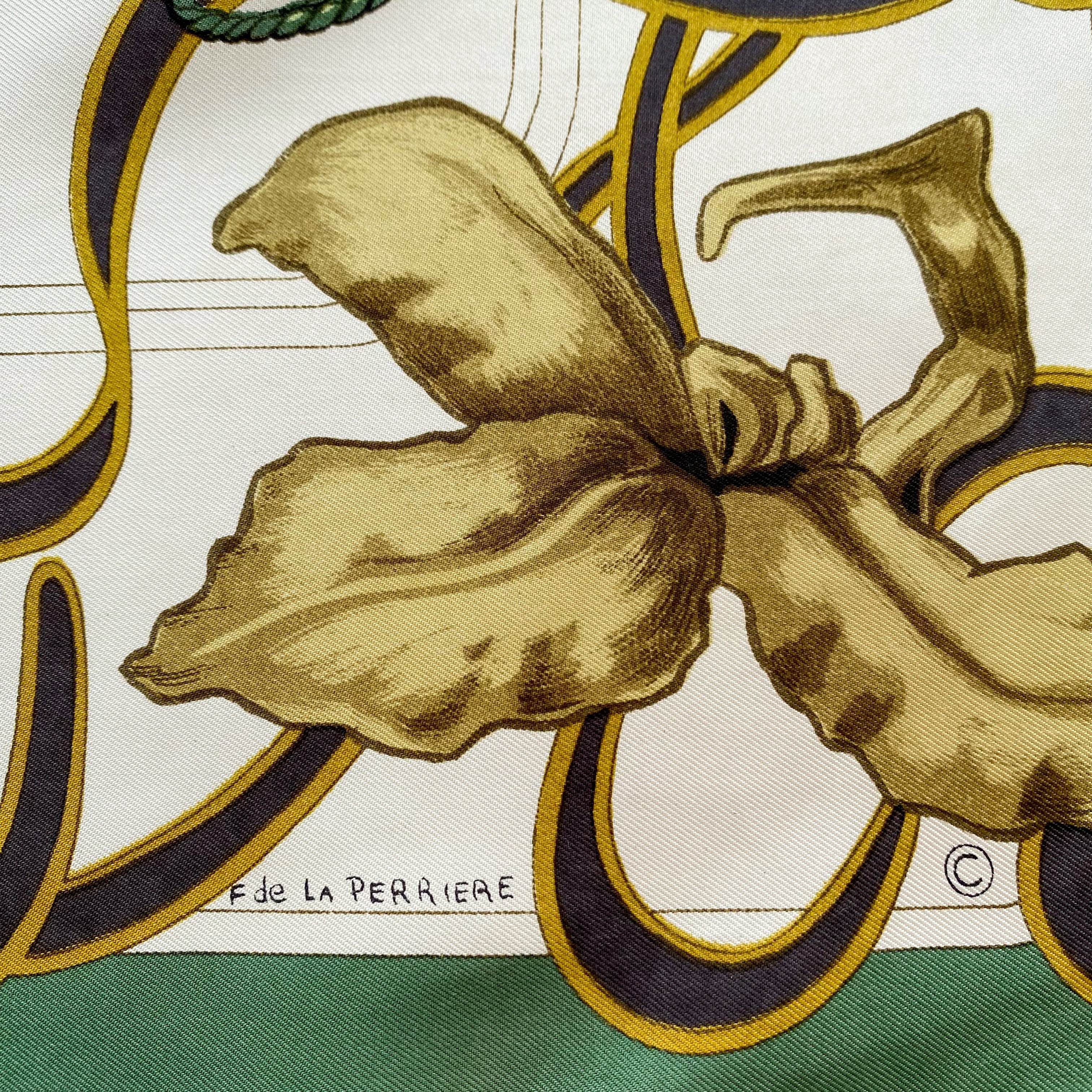Boxed Hermès Belle Epoque 1967 Silk Scarf
