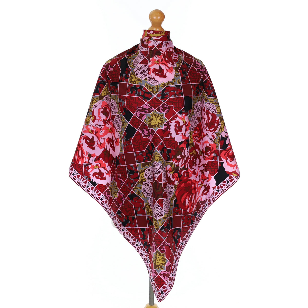Immaculate Kenzo Abstract Floral Silk Scarf