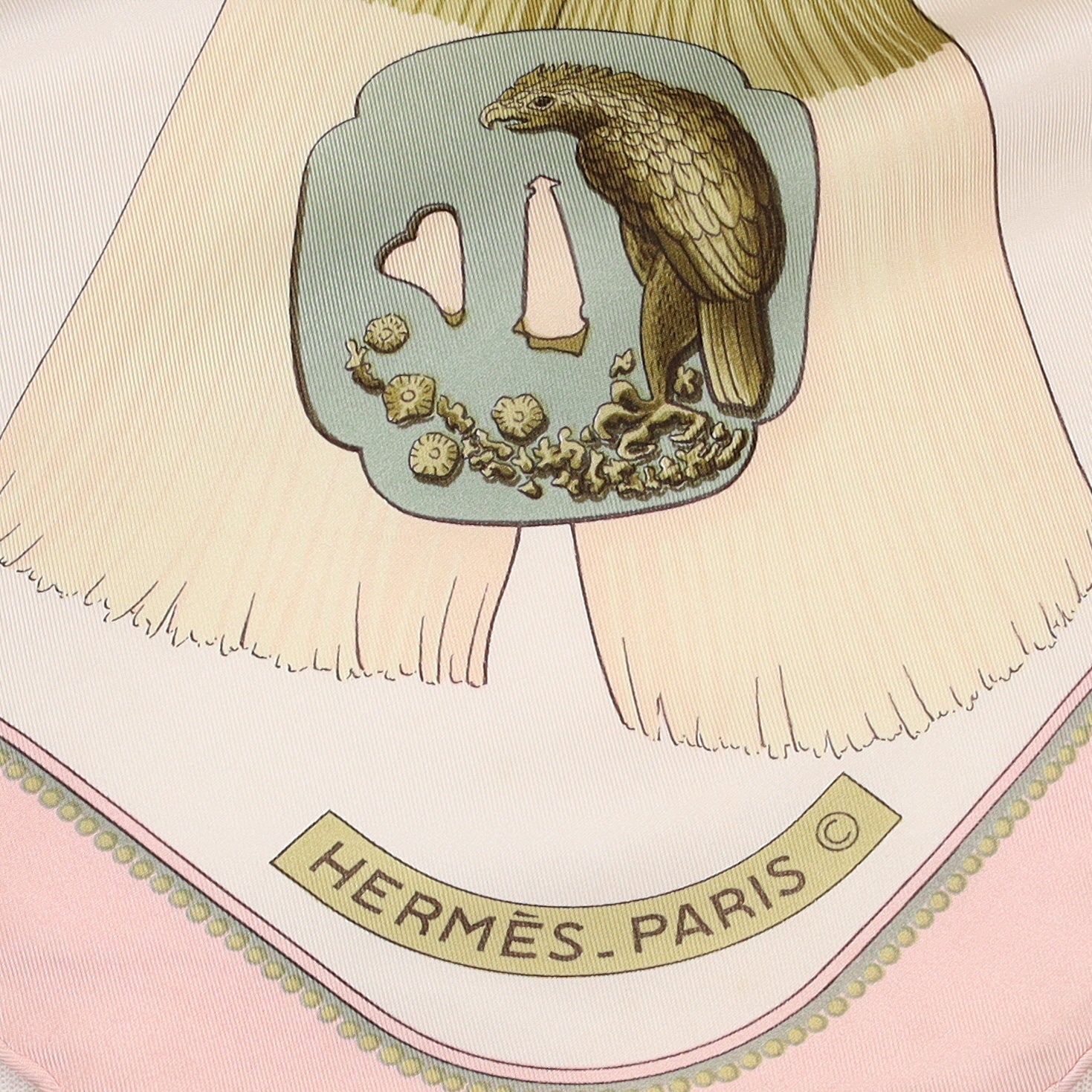 Hermès Tsubas Vintage Silk Scarf