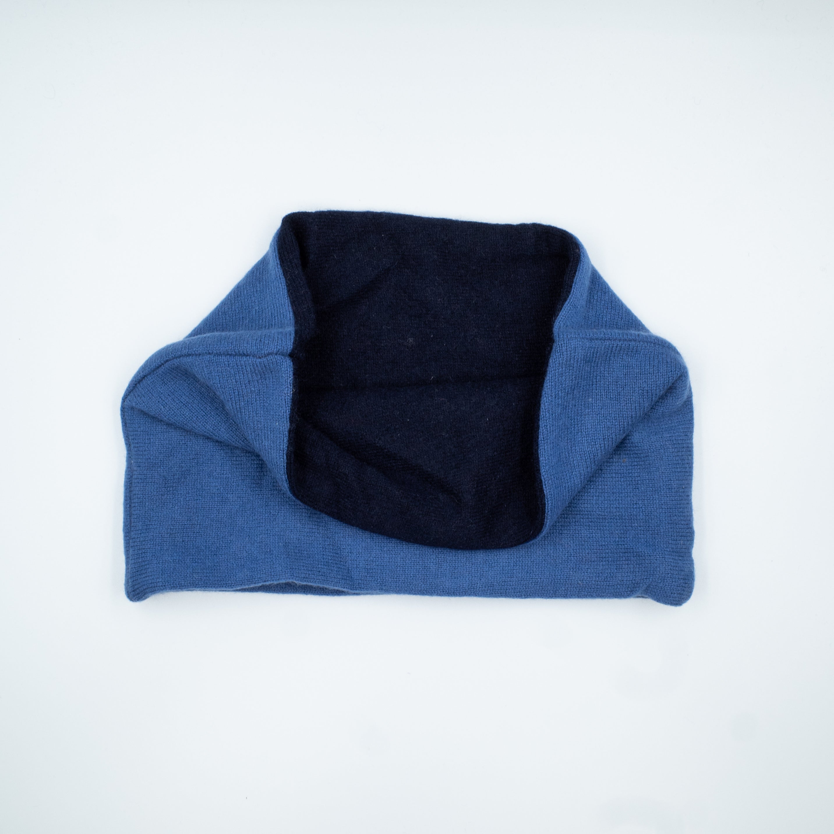 Men’s Navy and Airforce Blue Cashmere Neck Warmer
