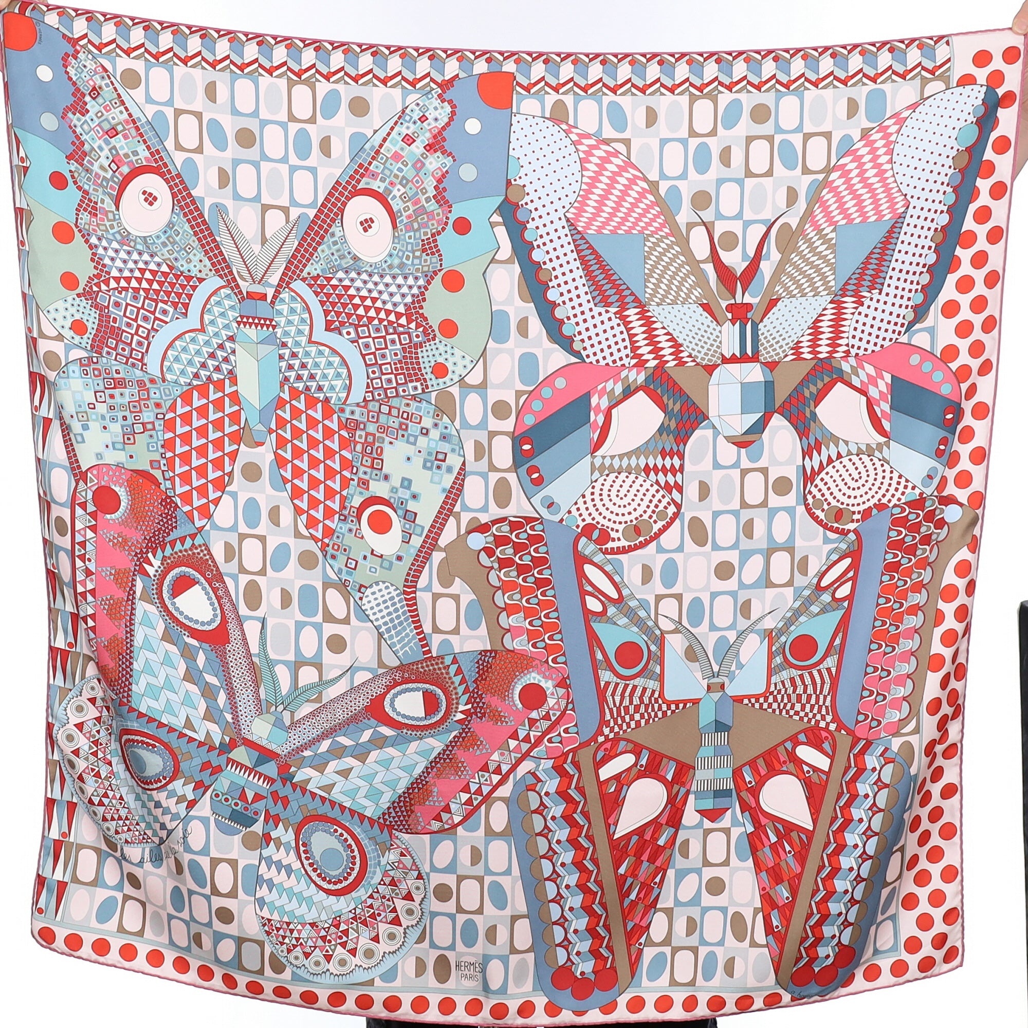 Hermès Les Ailes de la Soie Silk Scarf Quite Rare