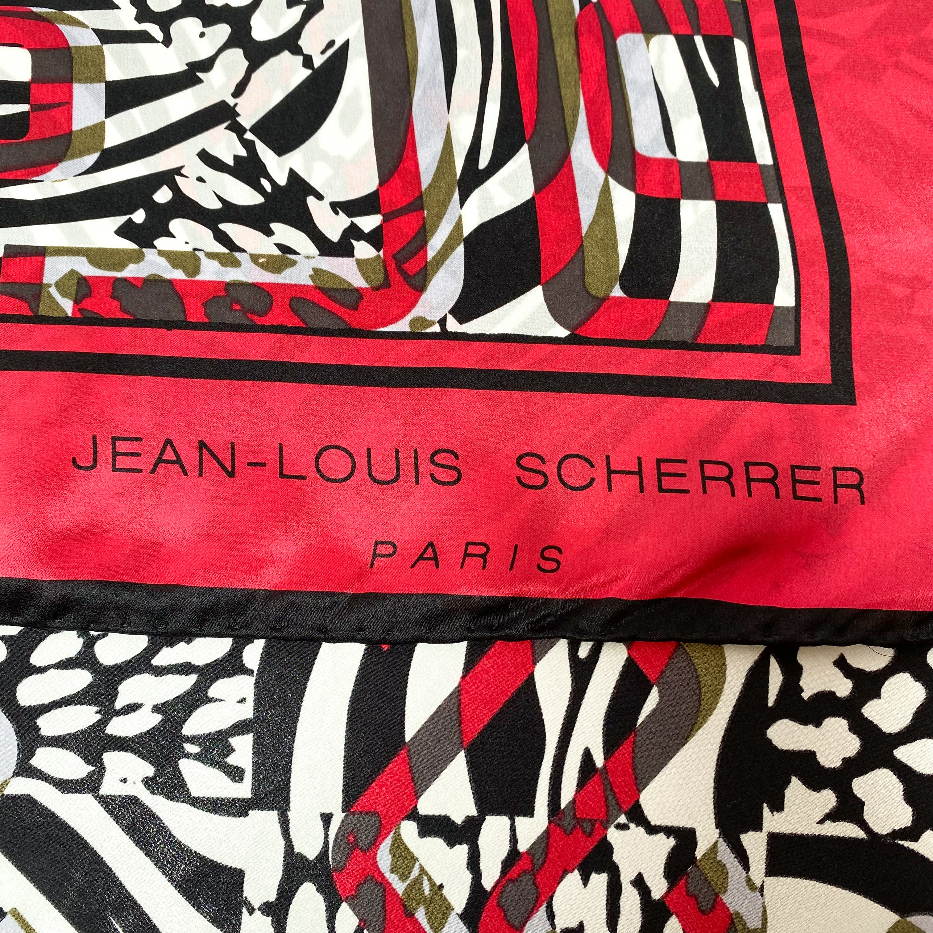 Jean-Louis Scherrer Abstract Silk Scarf