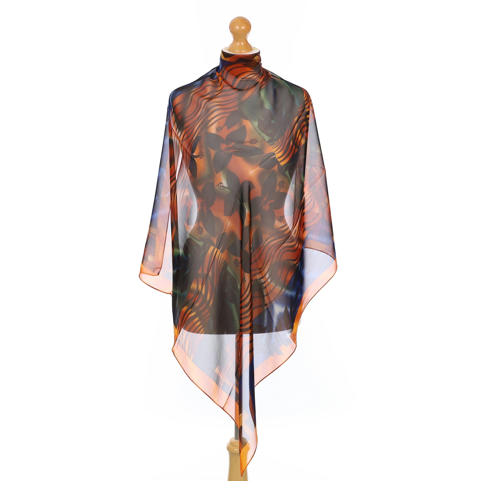 Brand New Multi Pattern Silk Scarf