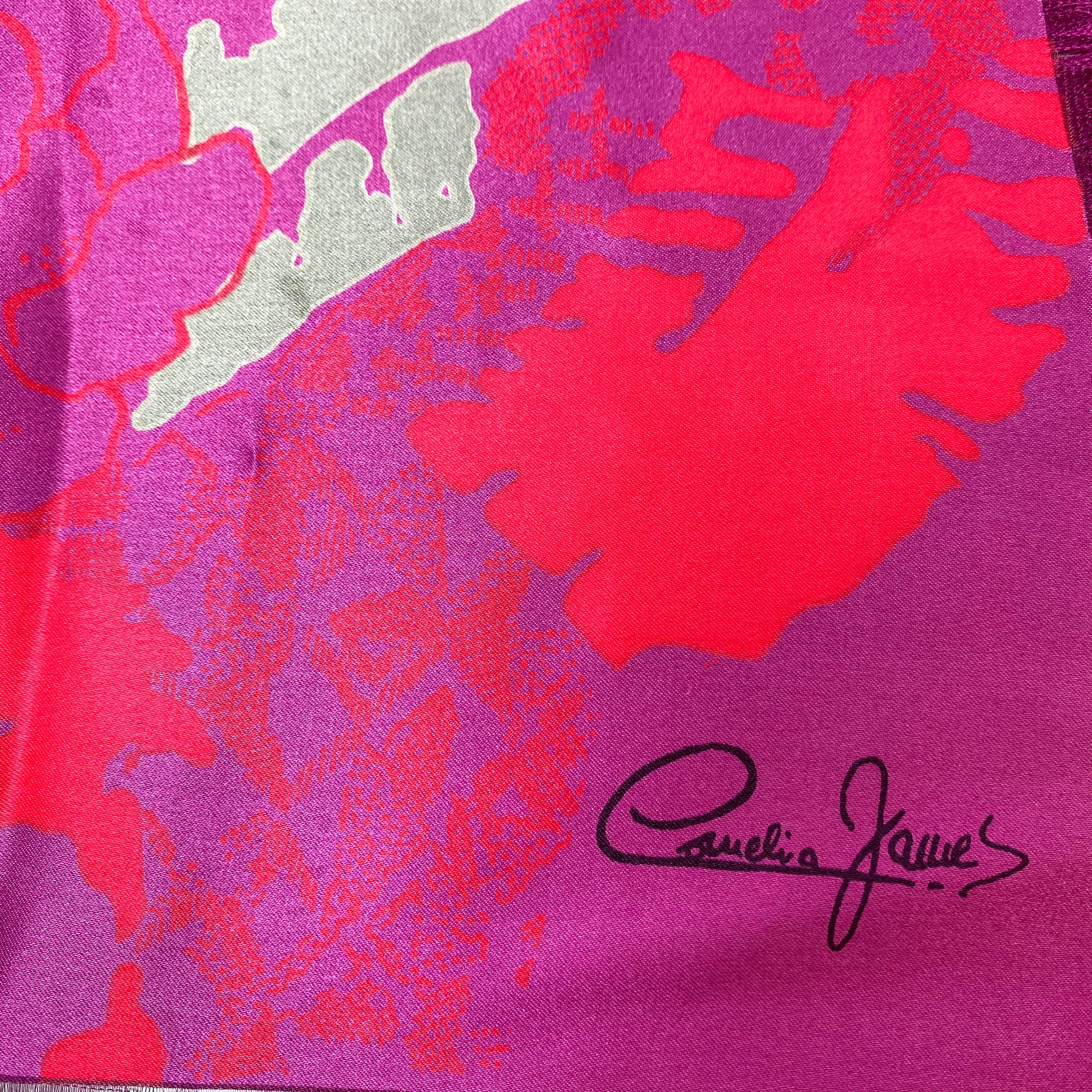Immaculate Cornelia James Abstract Silk Scarf