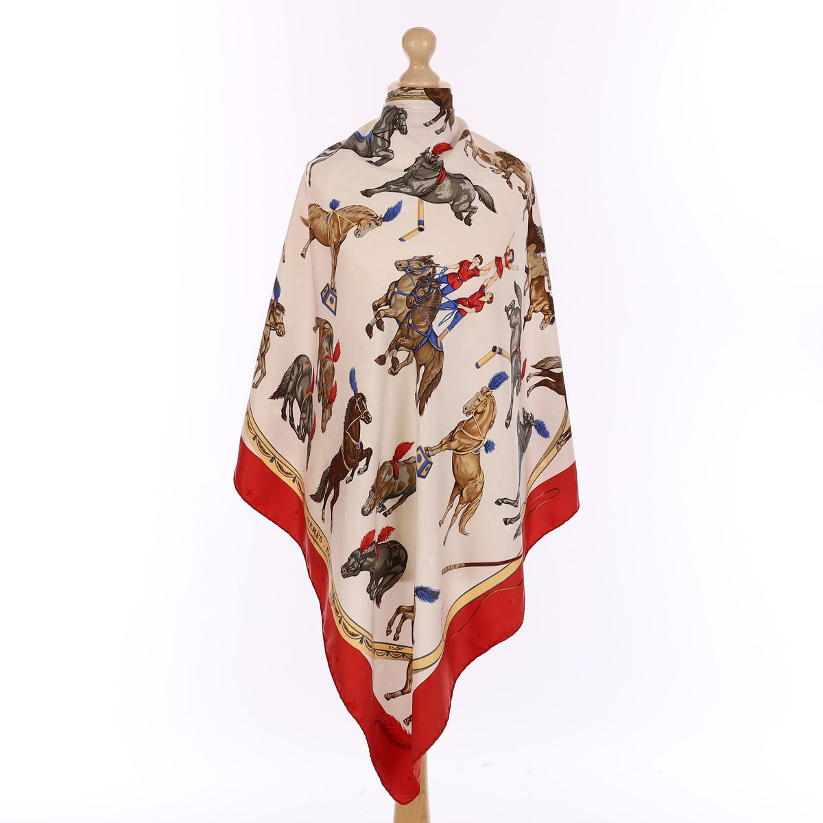 Hermès En Piste Silk Scarf