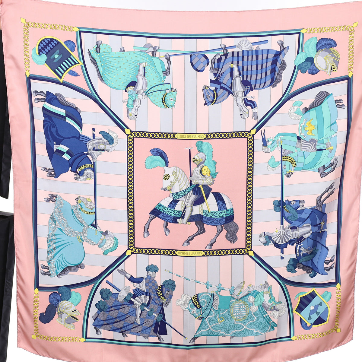 Hermès Chocs en Plumes Silk Scarf Quite Rare