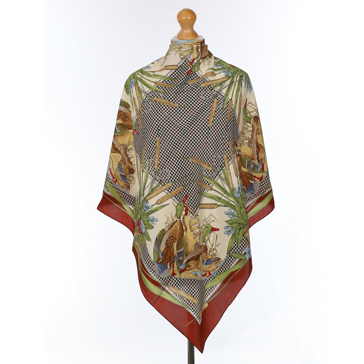 1970’s Richel Country Style Vintage Silk Scarf