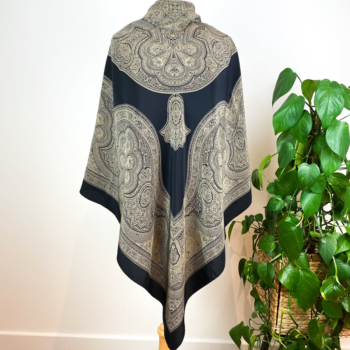 Large Jaeger Vintage Silk Scarf