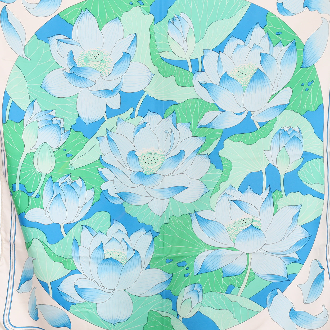Hermès Fleur De Lotus Silk Scarf