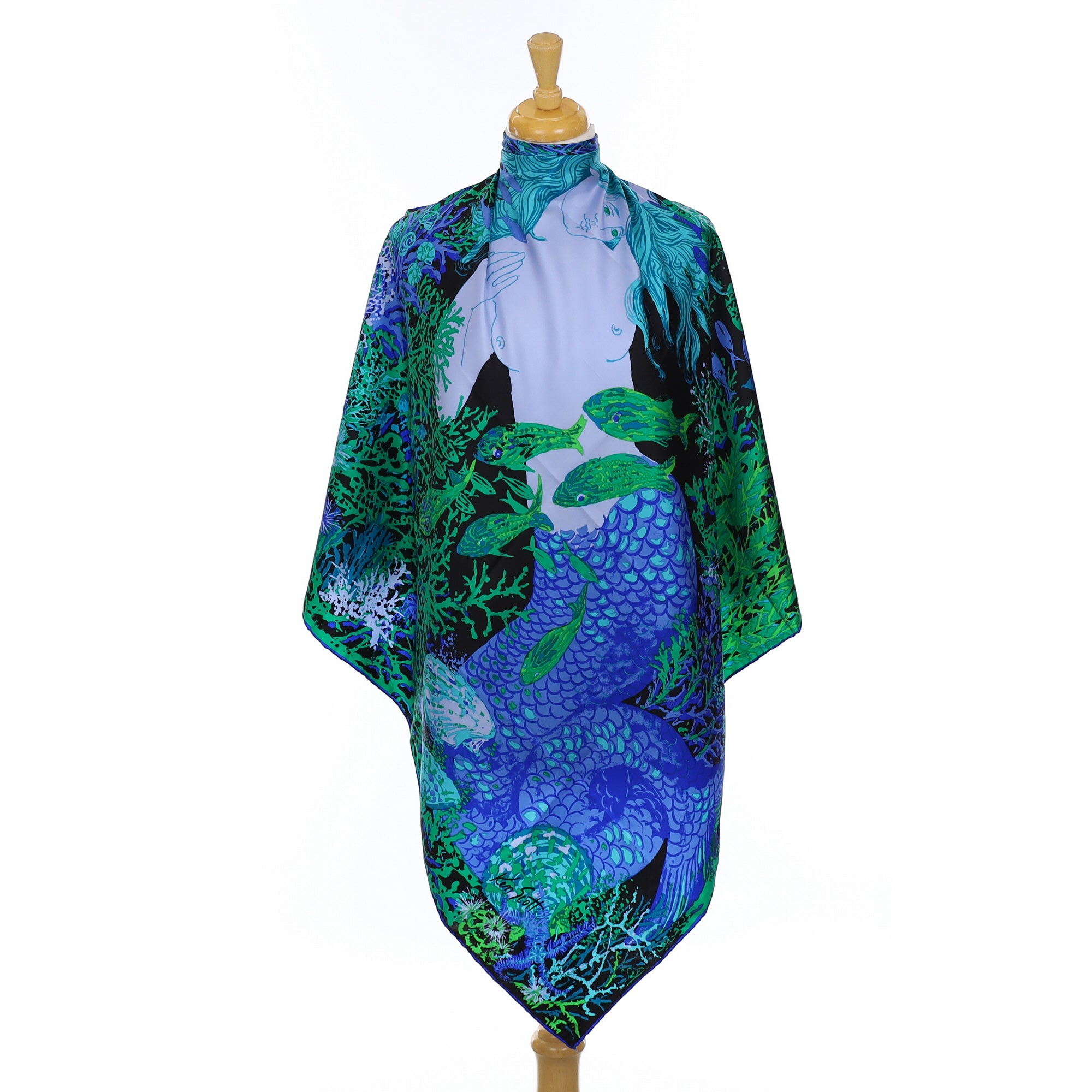 Ken Scott Abstract Silk Scarf
