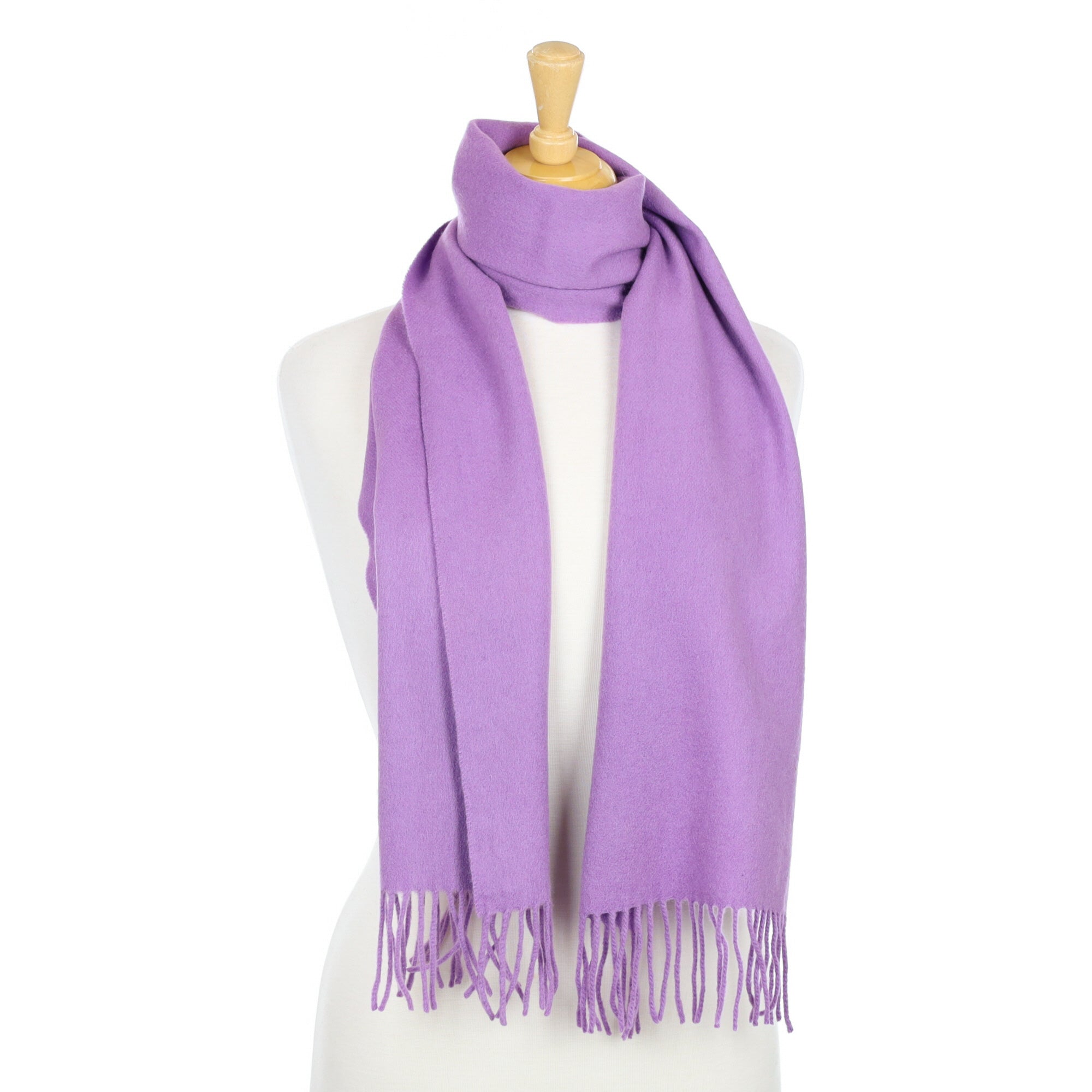 Deep Lavender Cashmere Woven Scarf