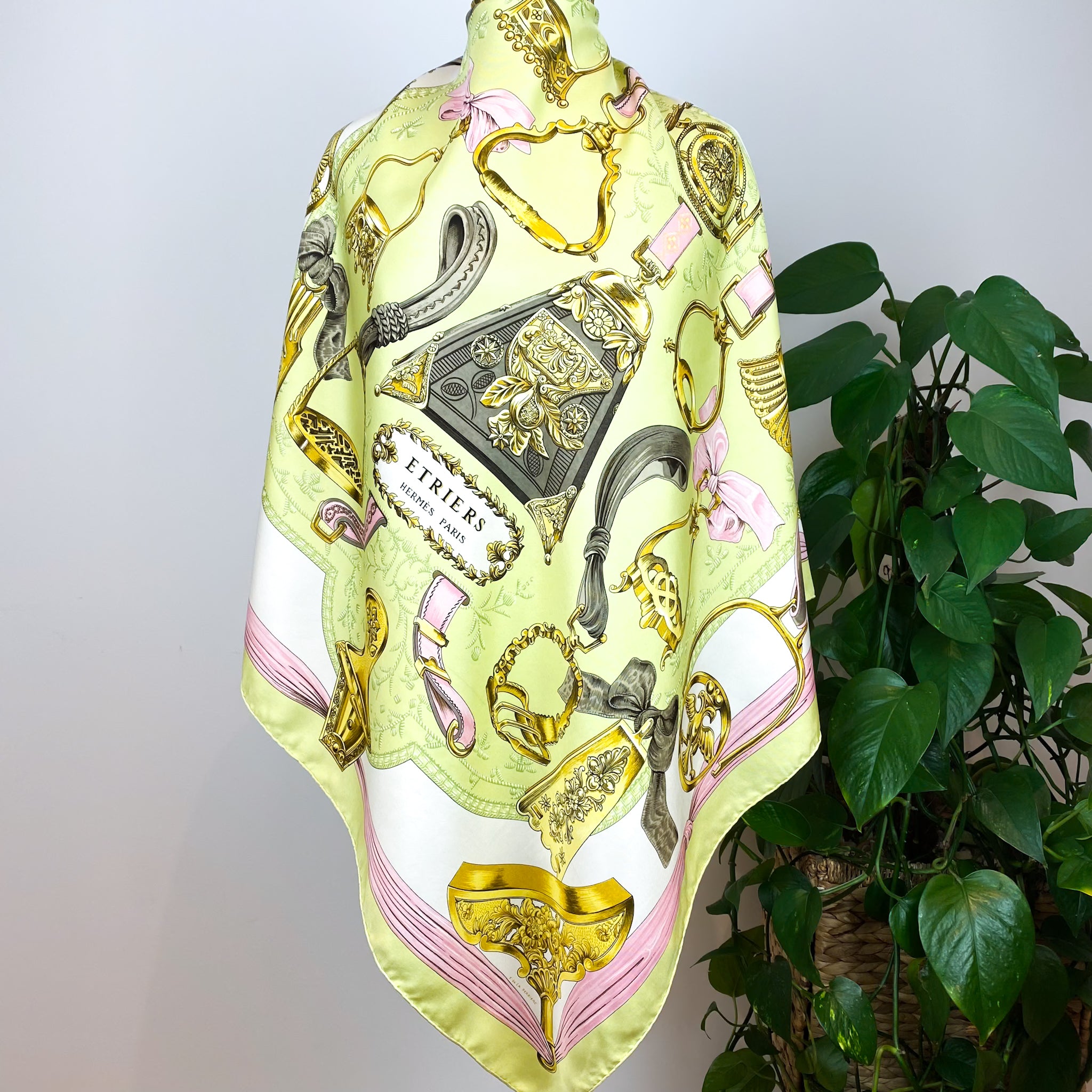 Boxed Hermes Etriers Silk Scarf