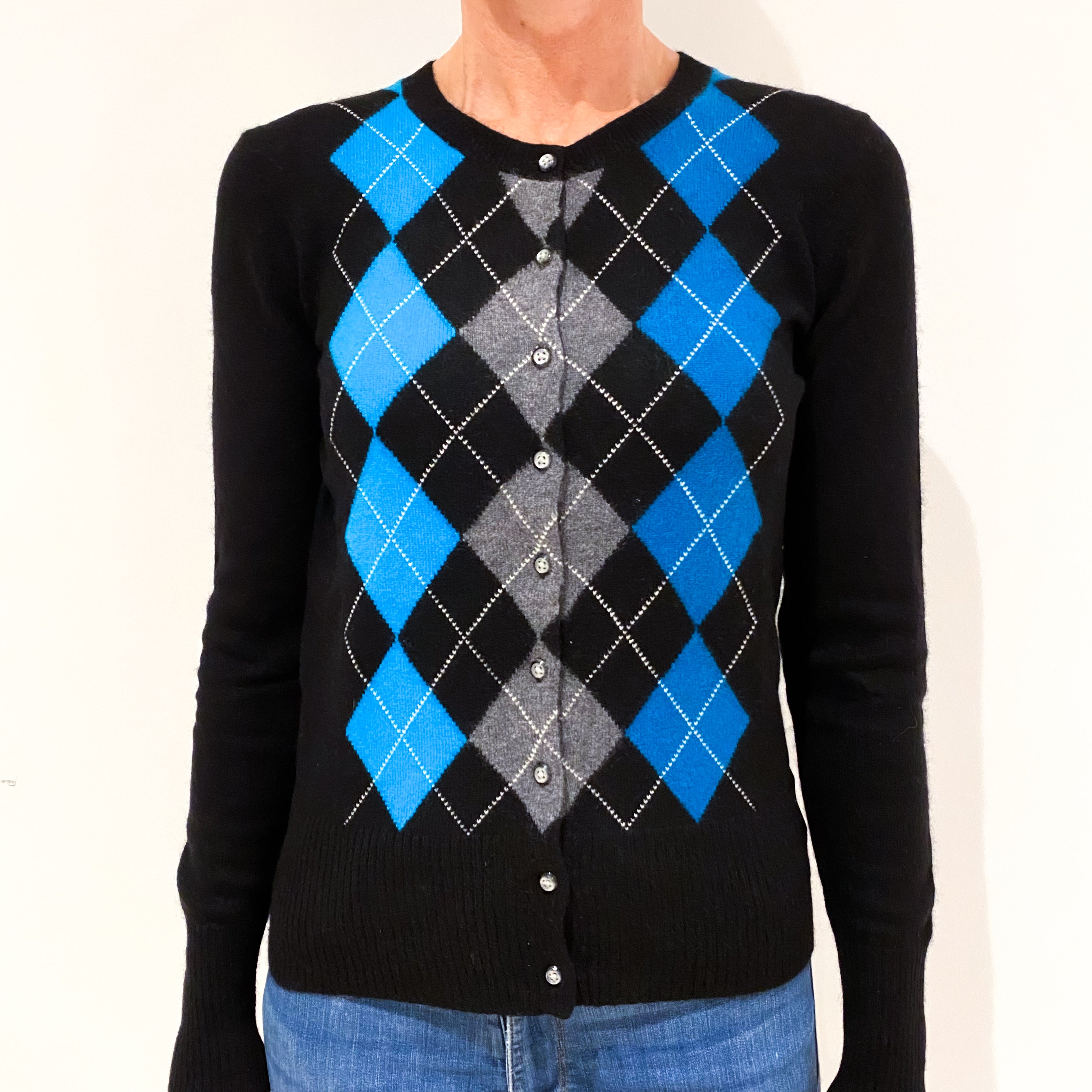 Black Cashmere Cardigan Small