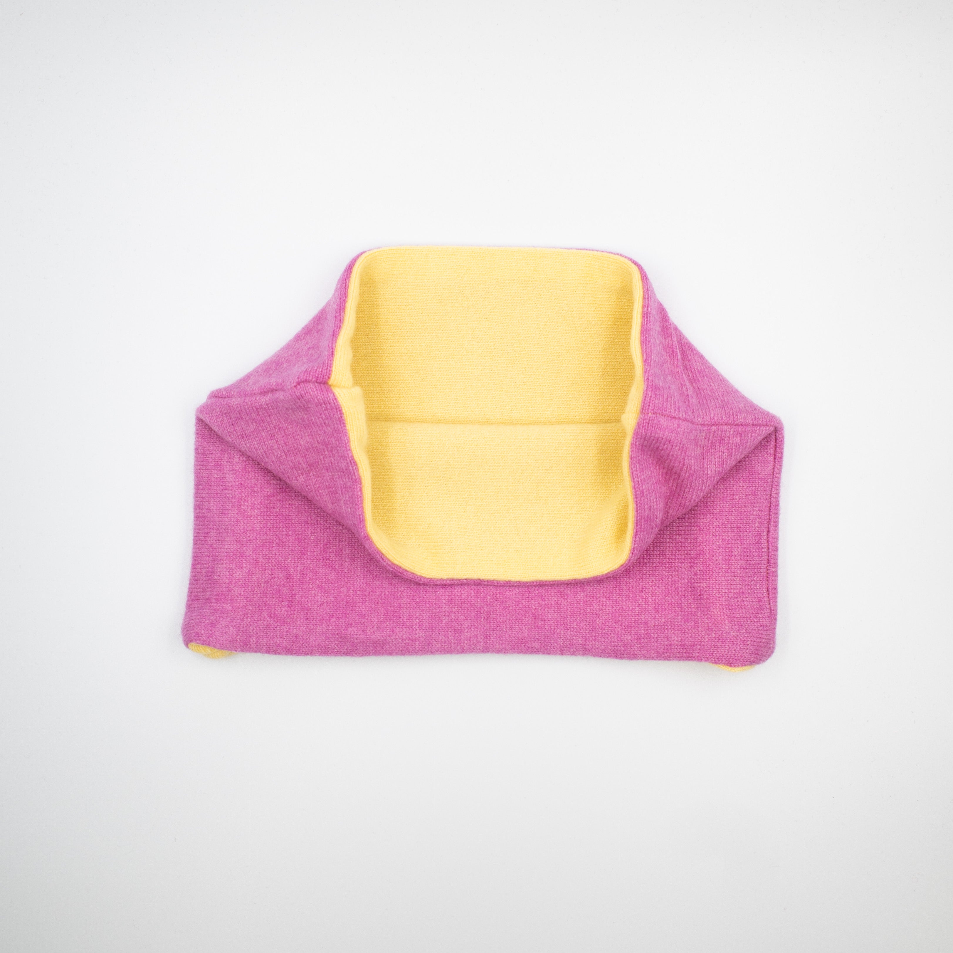 Lupin Pink and Yellow Neck Warmer