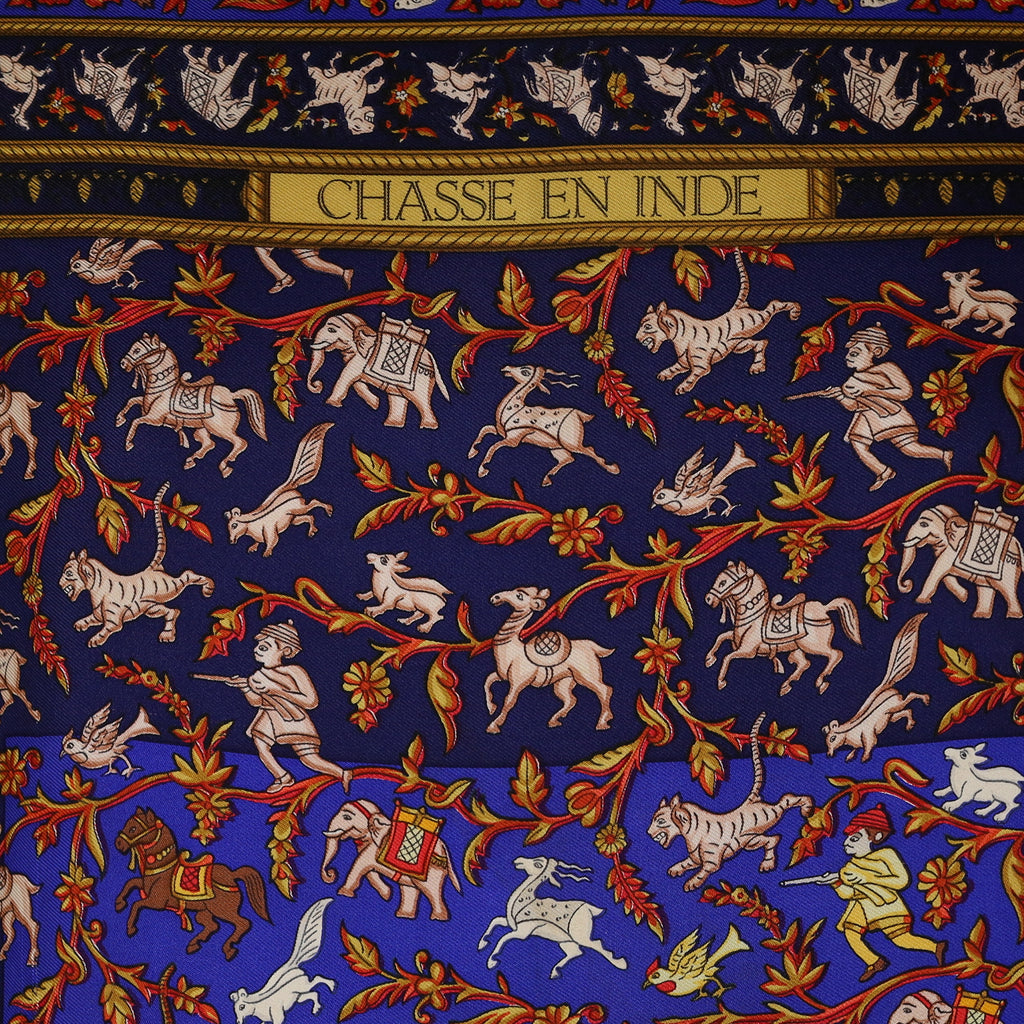 Hermès Chasse en Inde Silk Scarf