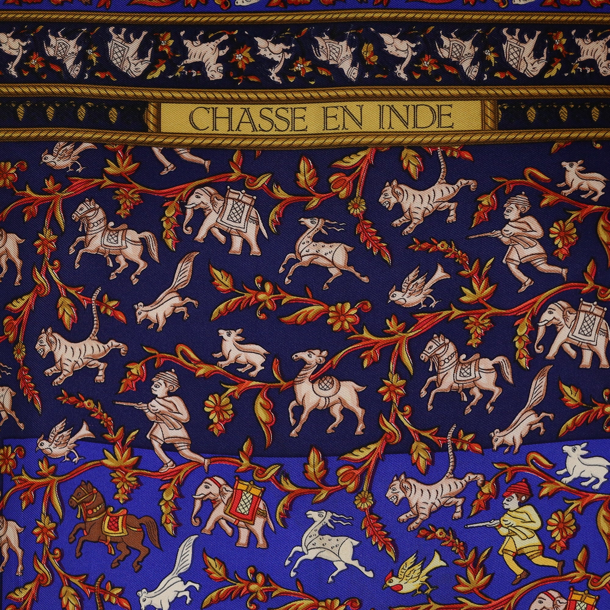 Hermès Chasse en Inde Silk Scarf
