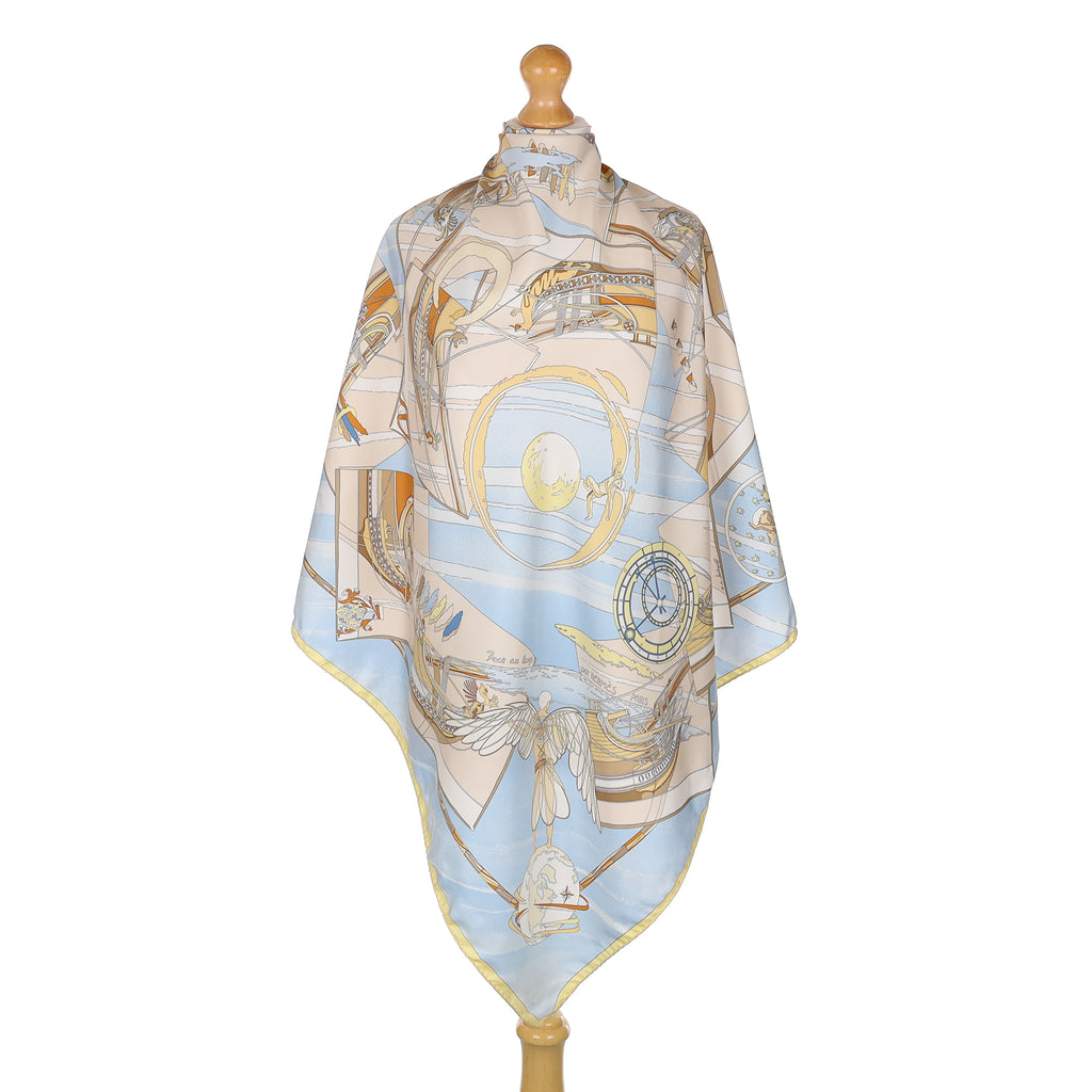 Hermès Face Au Large Silk Scarf