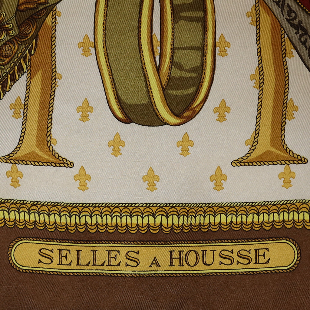 Hermès Selles A Housee Silk Scarf