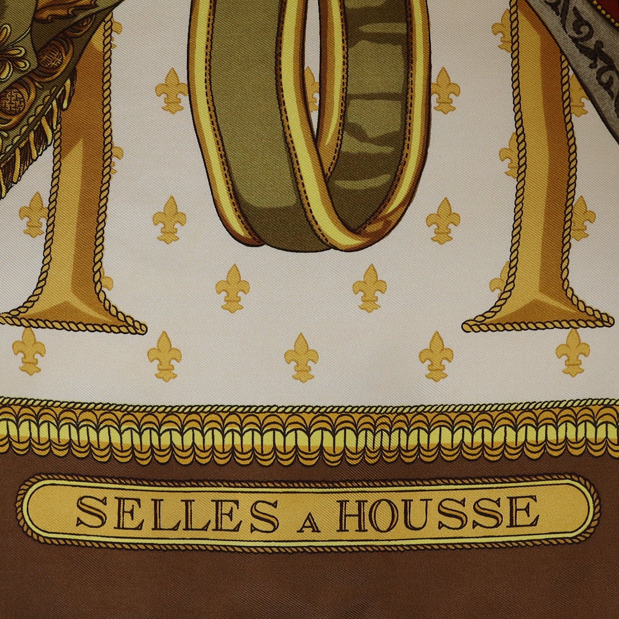 Hermès Selles A Housee Silk Scarf