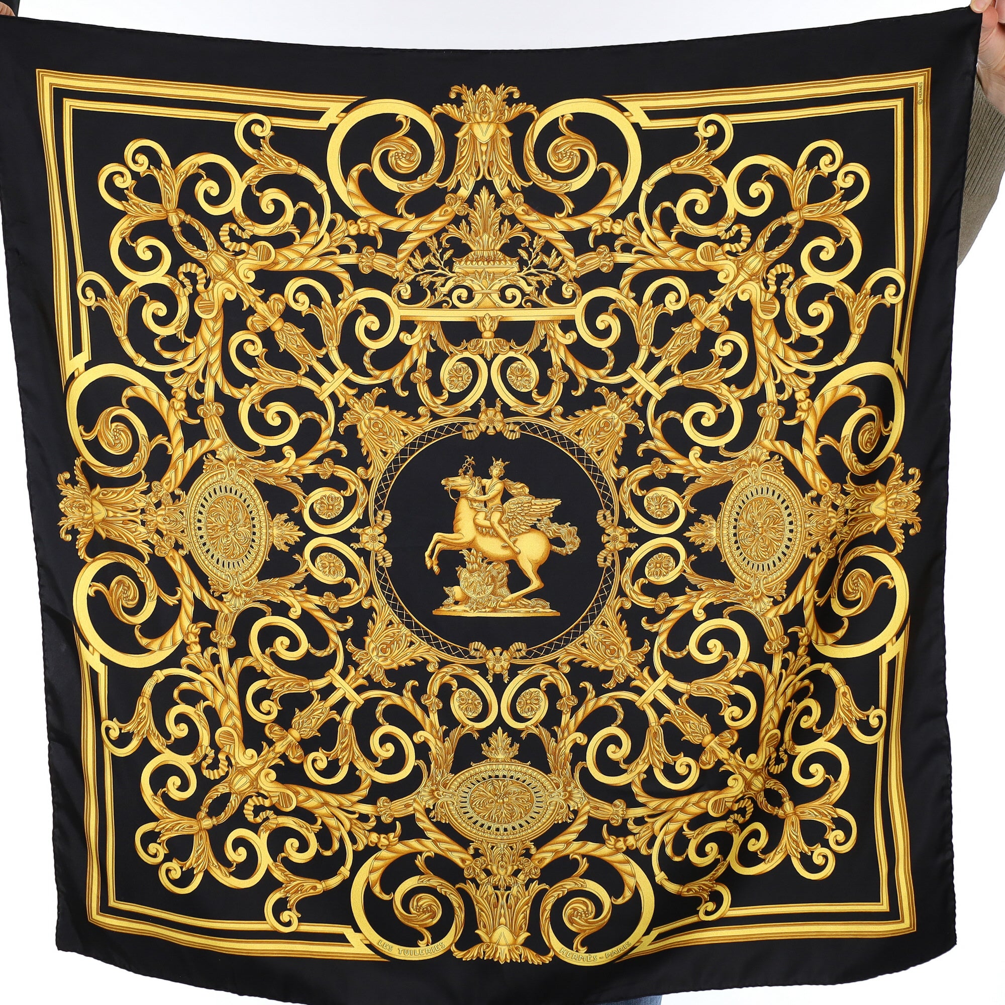 Hermès Les Tuileries Silk Scarf
