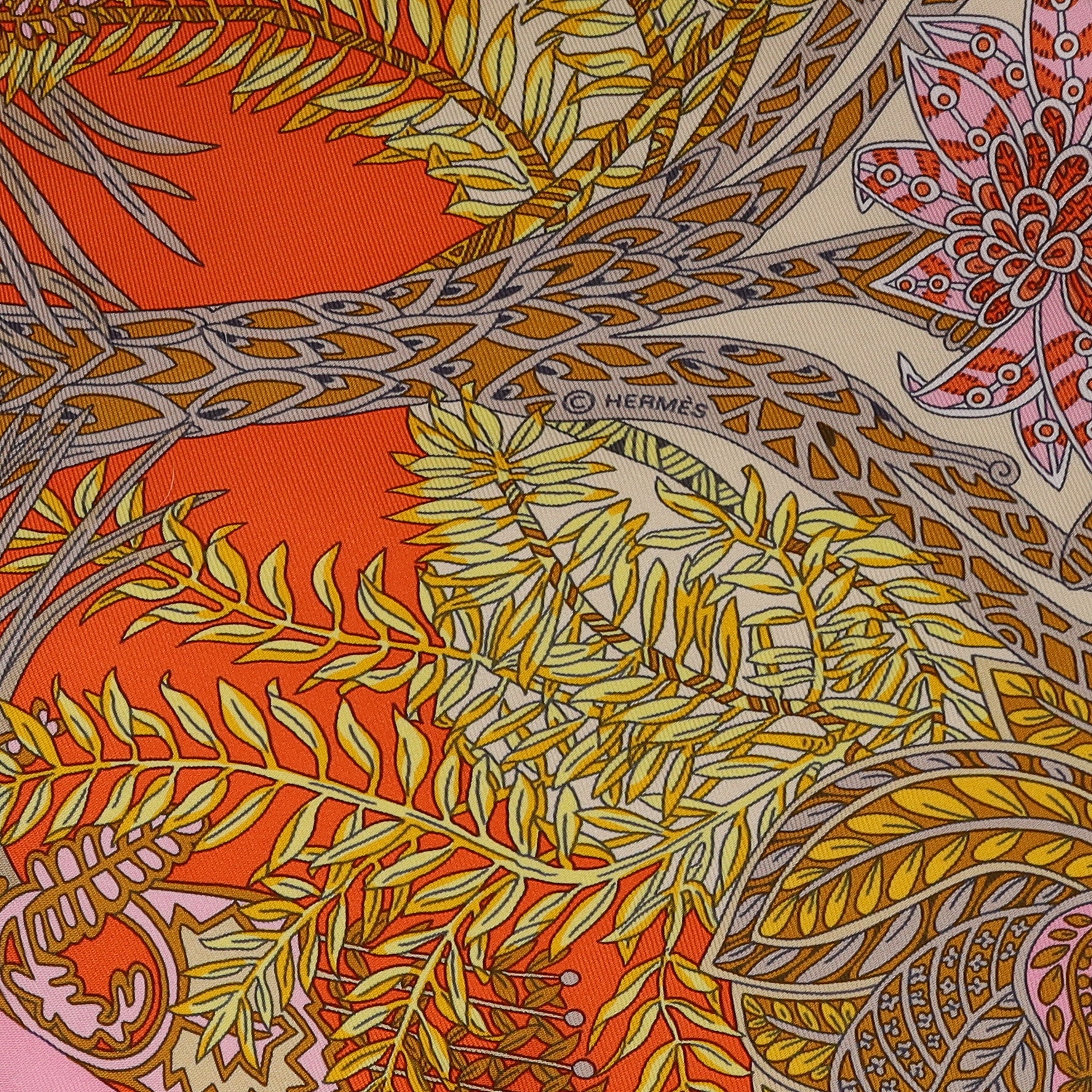 Hermès Maîtres De La Forêt Silk Scarf Rare