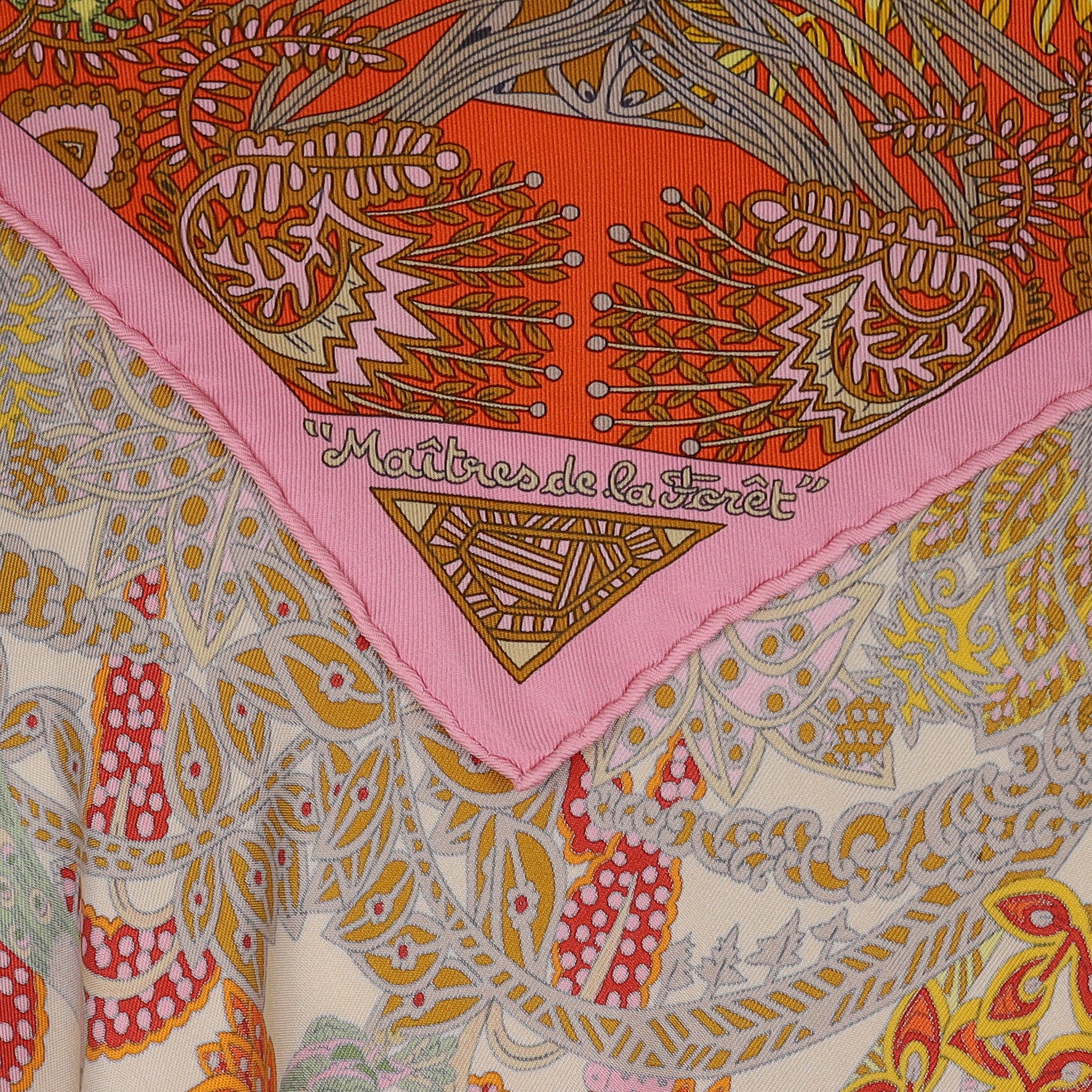 Hermès Maîtres De La Forêt Silk Scarf Rare