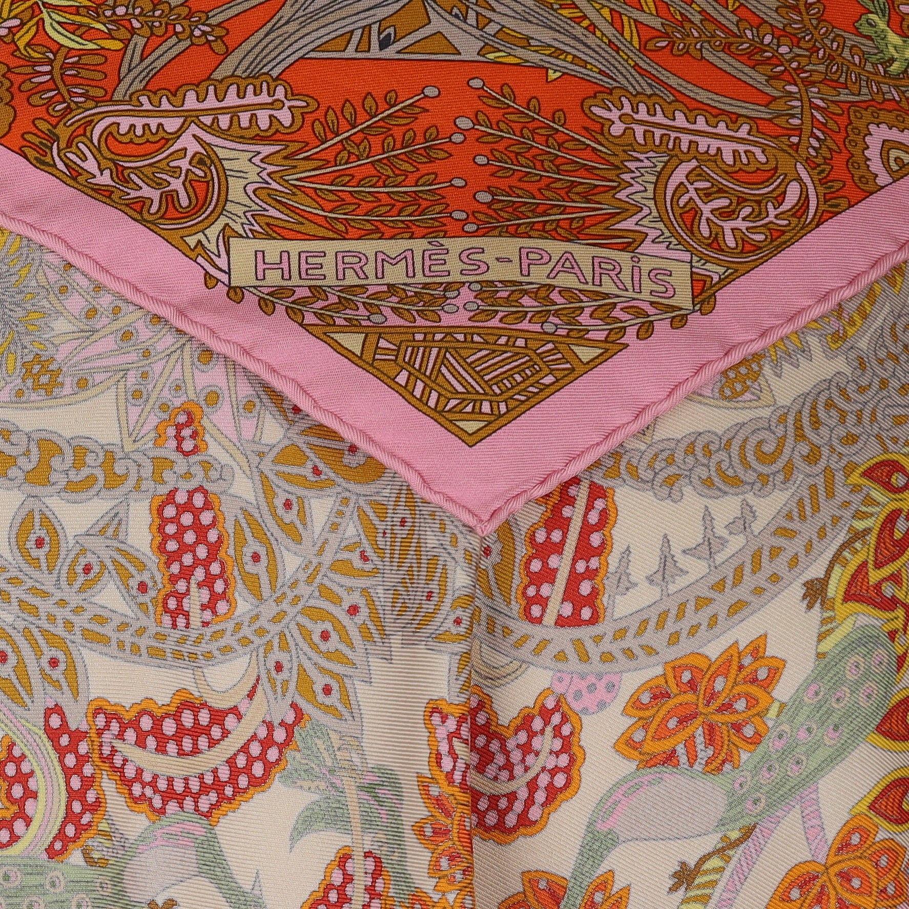 Hermès Maîtres De La Forêt Silk Scarf Rare