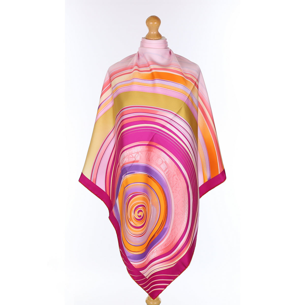 Brand New Boxed Rolex Spirals Silk Scarf