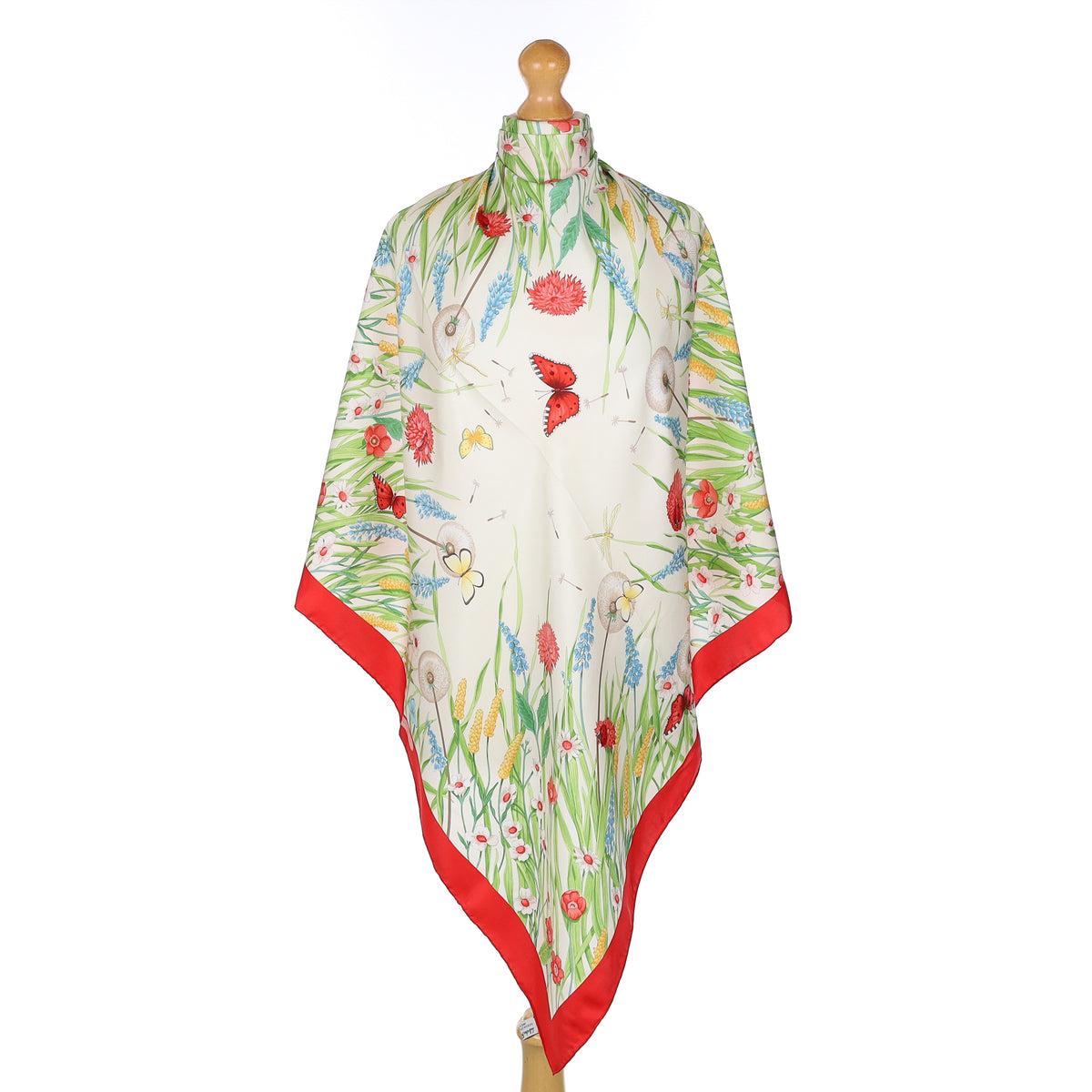 Boxed Salvatore Dandelion Garden Ferragamo Silk Scarf