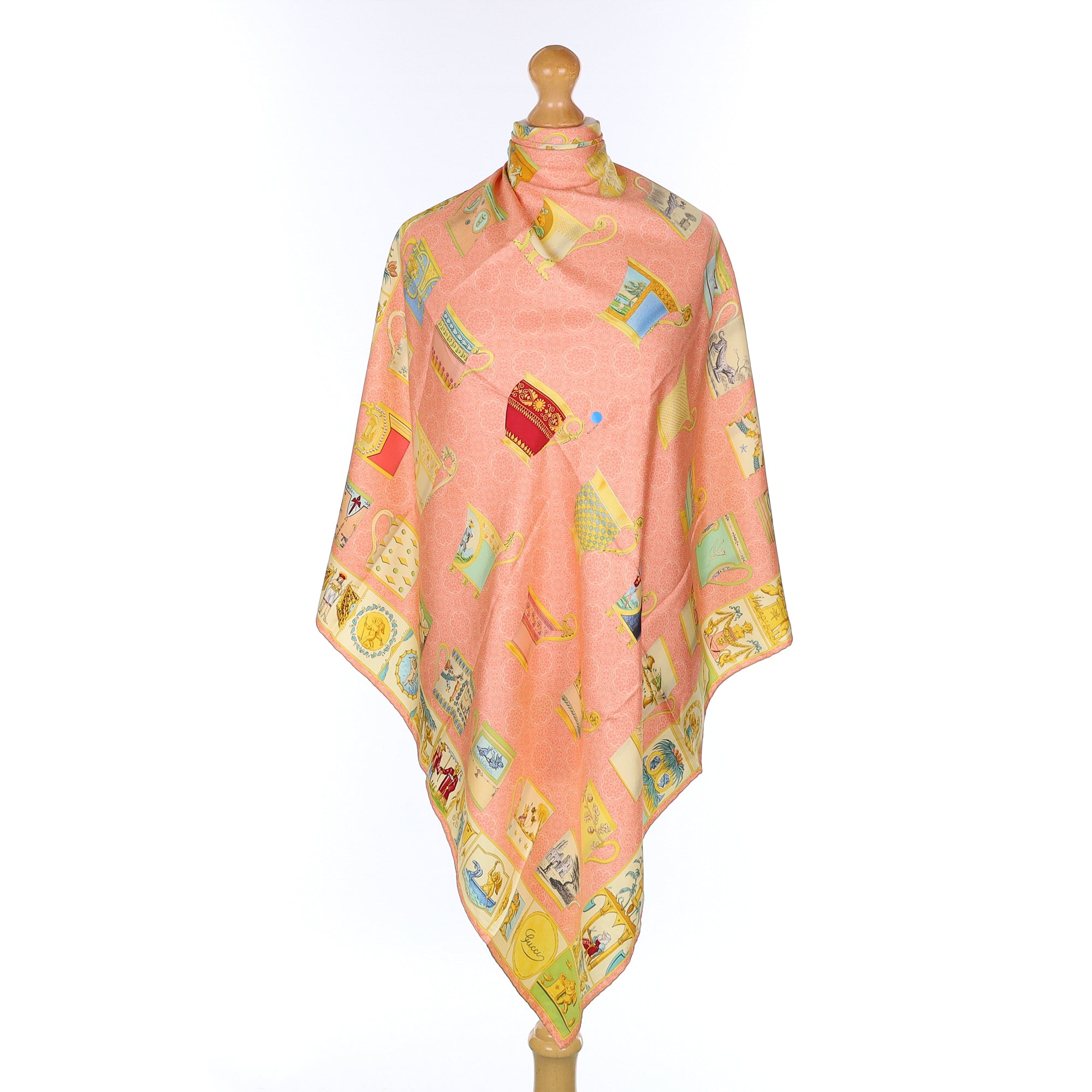 Gucci Tea Cup Silk Scarf