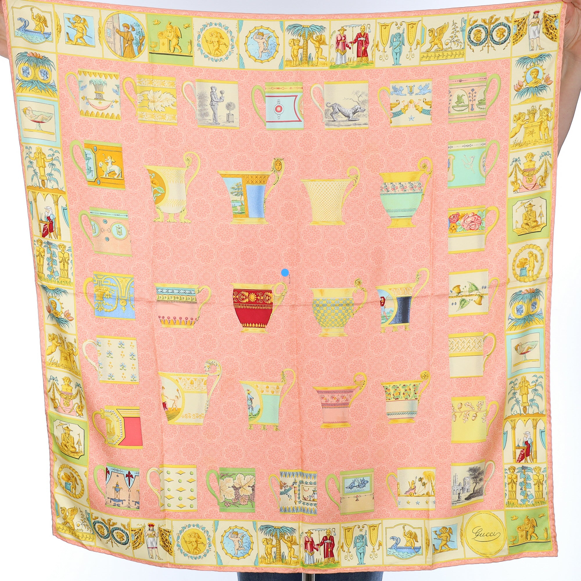 Gucci Tea Cup Silk Scarf