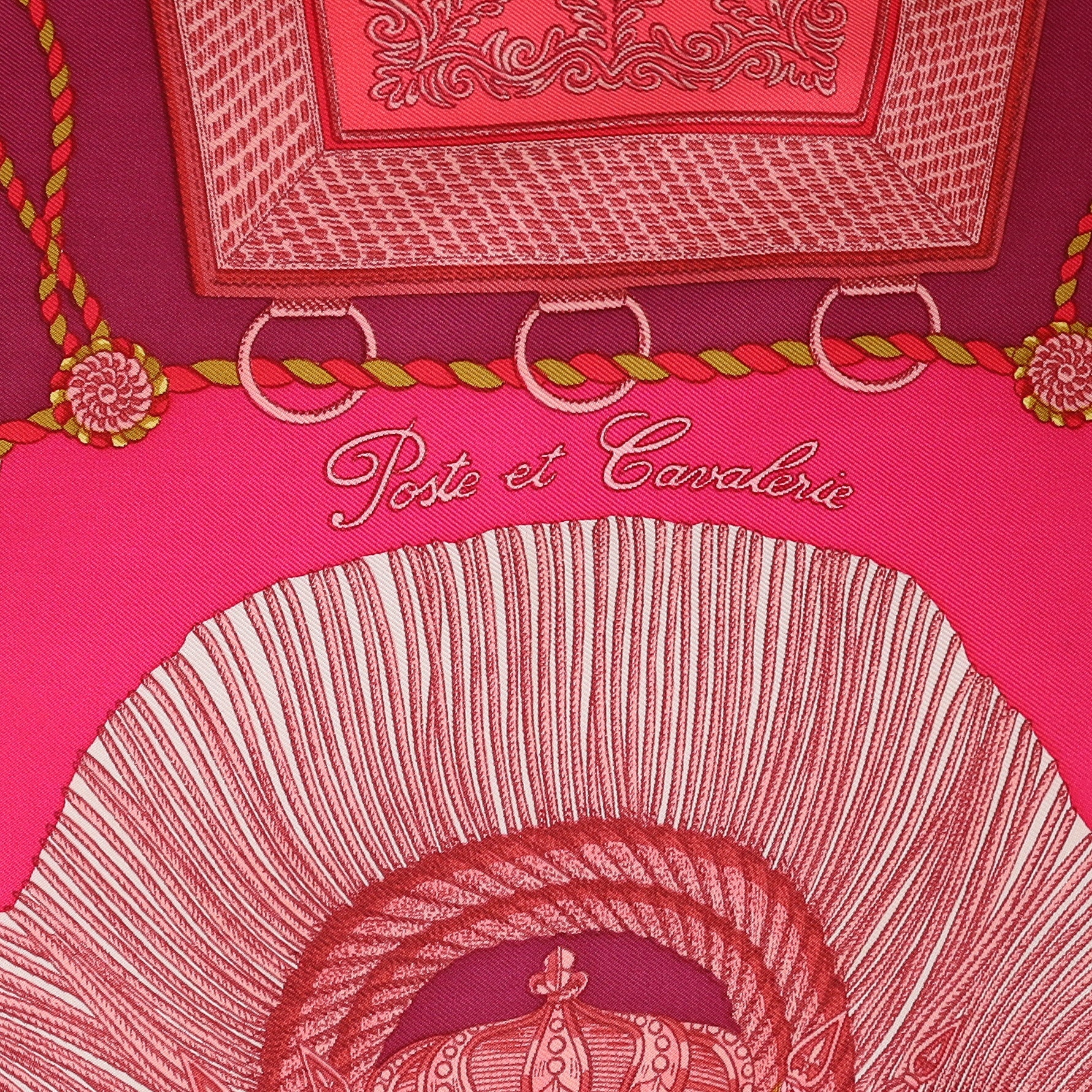 Hermès Poste et Cavalerie Silk Scarf