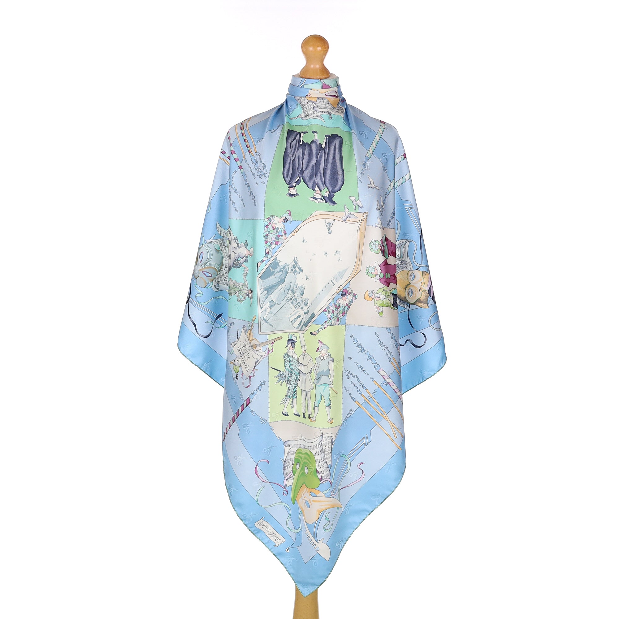 Hermès Fétes Vénitiennes Silk Scarf