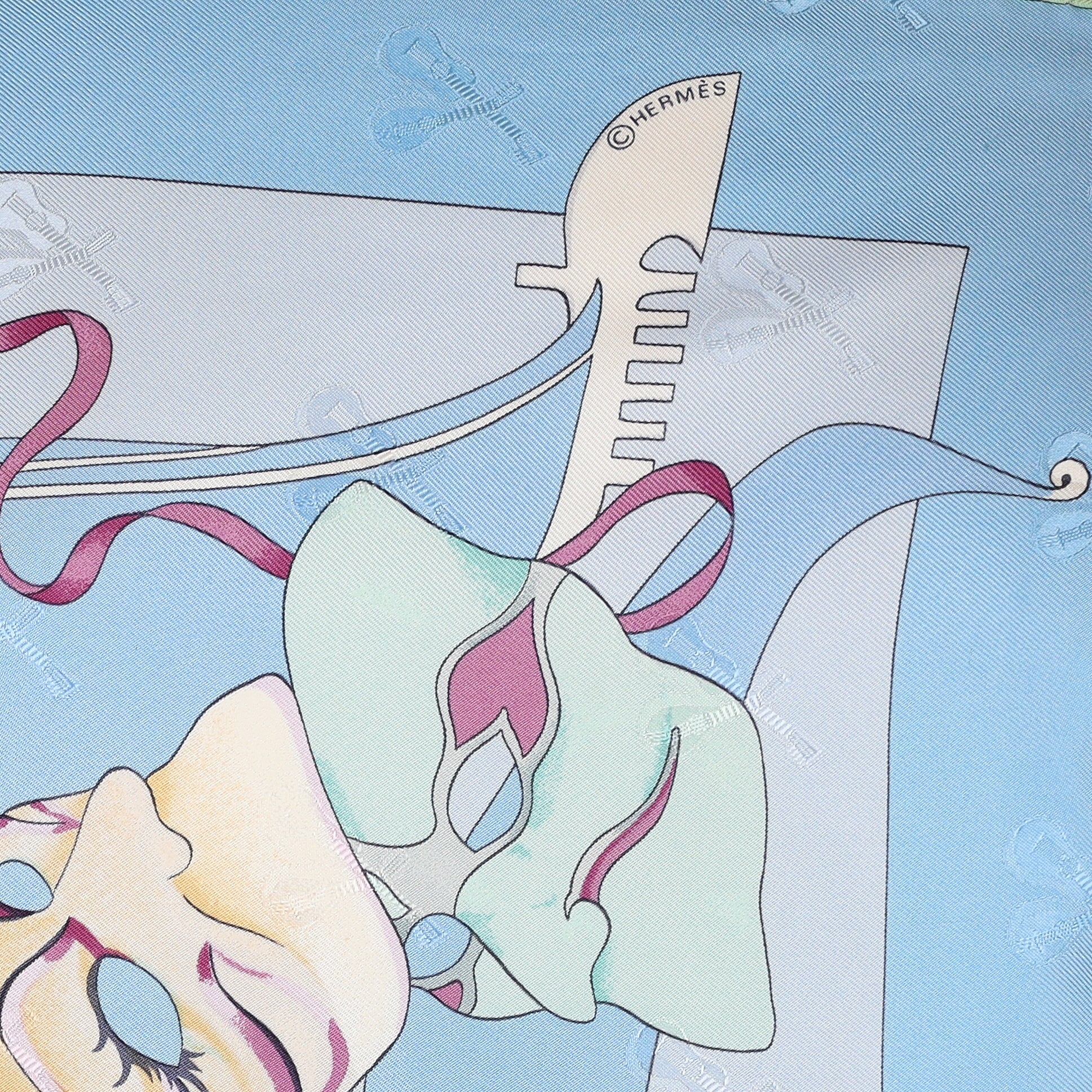 Hermès Fétes Vénitiennes Silk Scarf