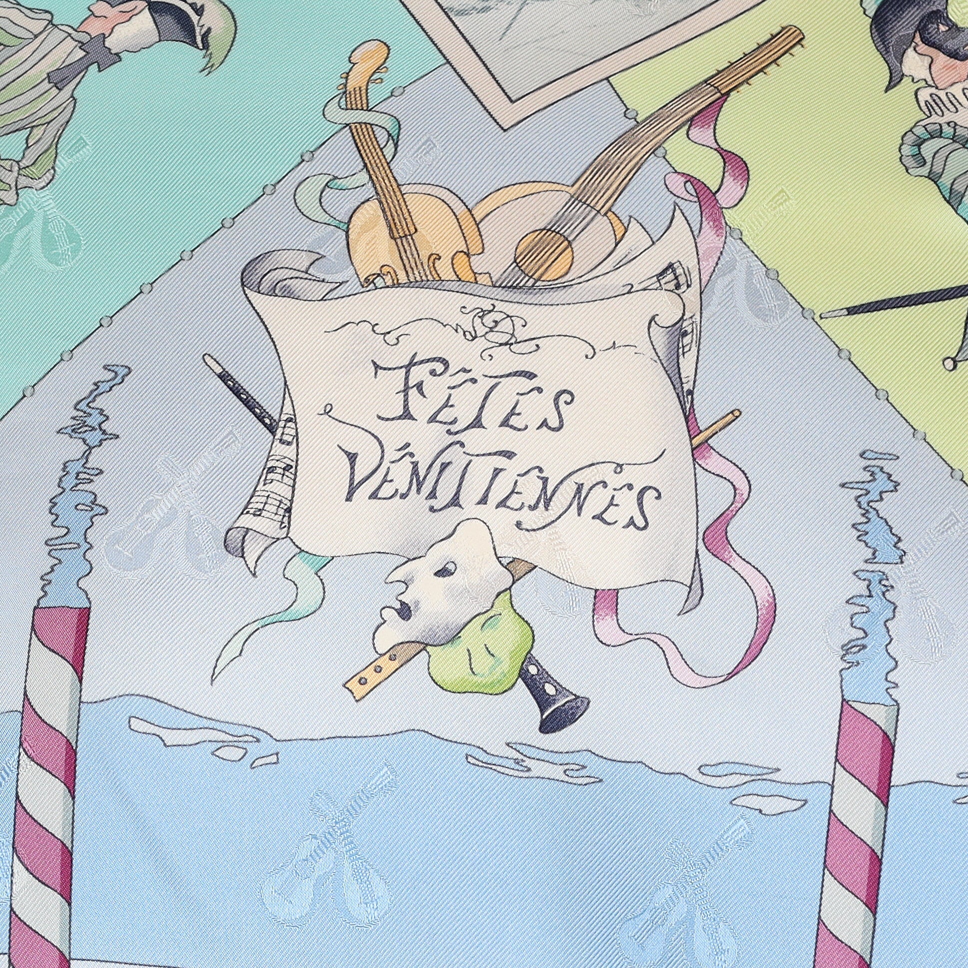 Hermès Fétes Vénitiennes Silk Scarf