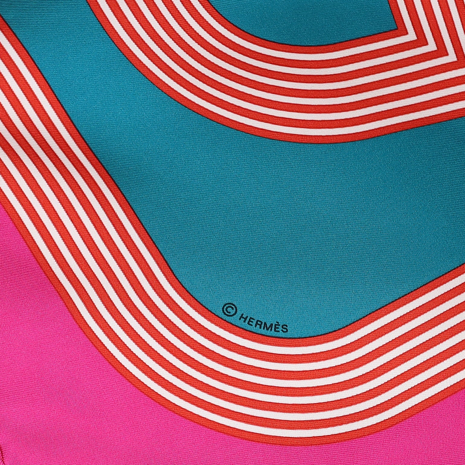 Hermès Circuit 24 Faubourg Silk Scarf