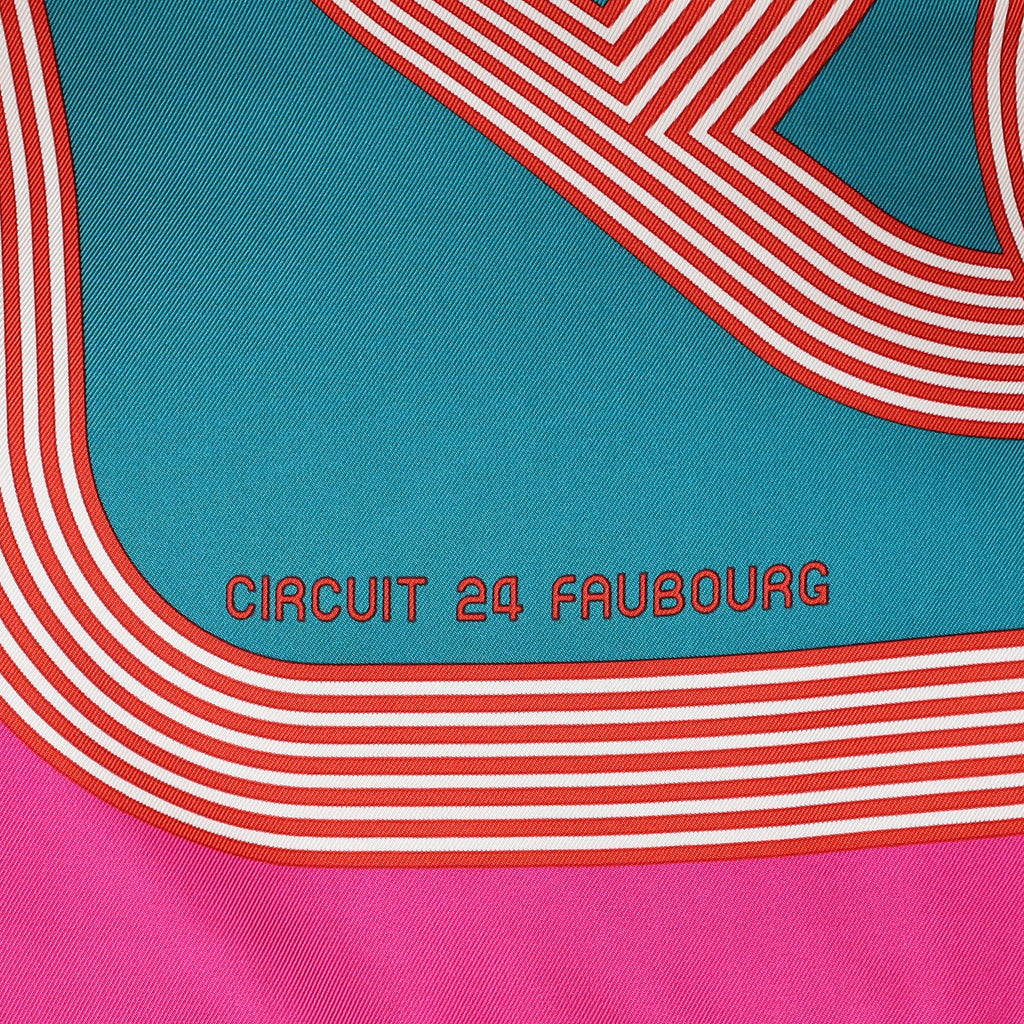 Hermès Circuit 24 Faubourg Silk Scarf