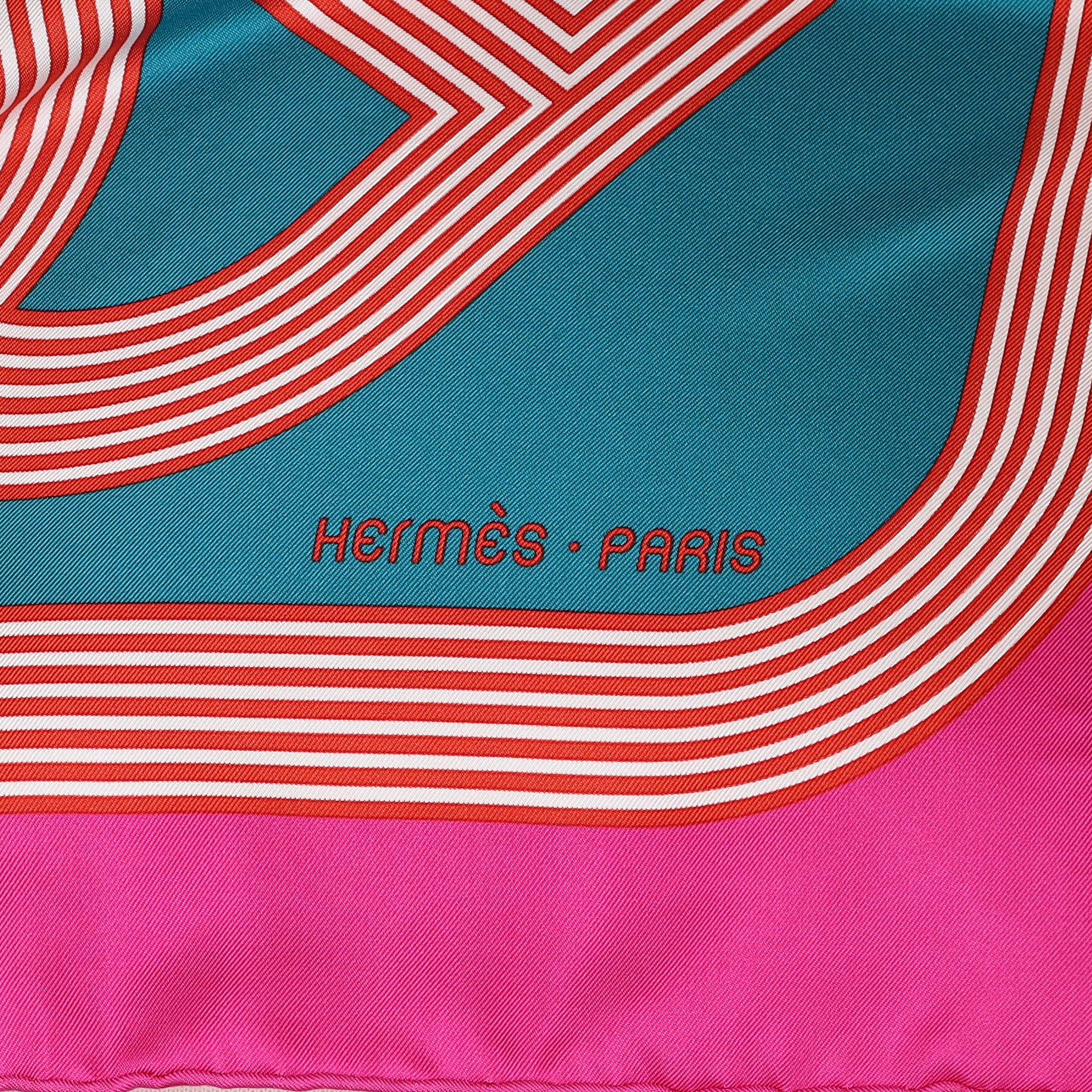Hermès Circuit 24 Faubourg Silk Scarf