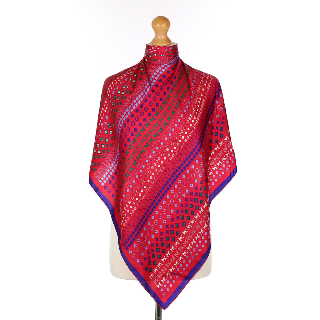 Louis Vuitton Monogram Patterned Silk Scarf