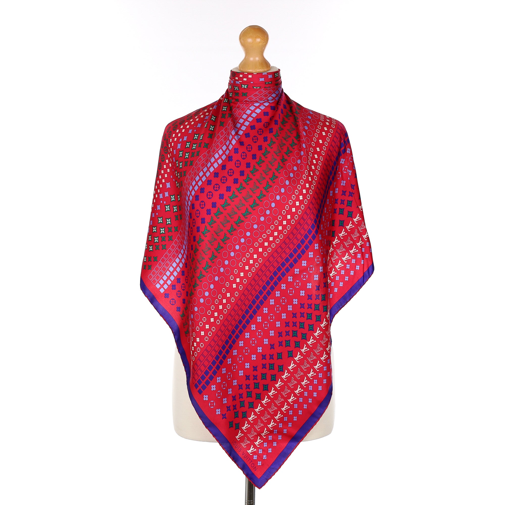 Louis Vuitton Monogram Patterned Silk Scarf