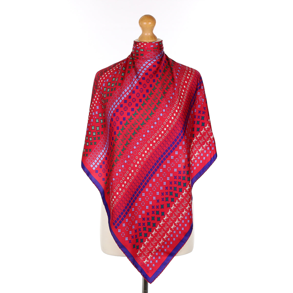 Louis Vuitton Monogram Patterned Silk Scarf