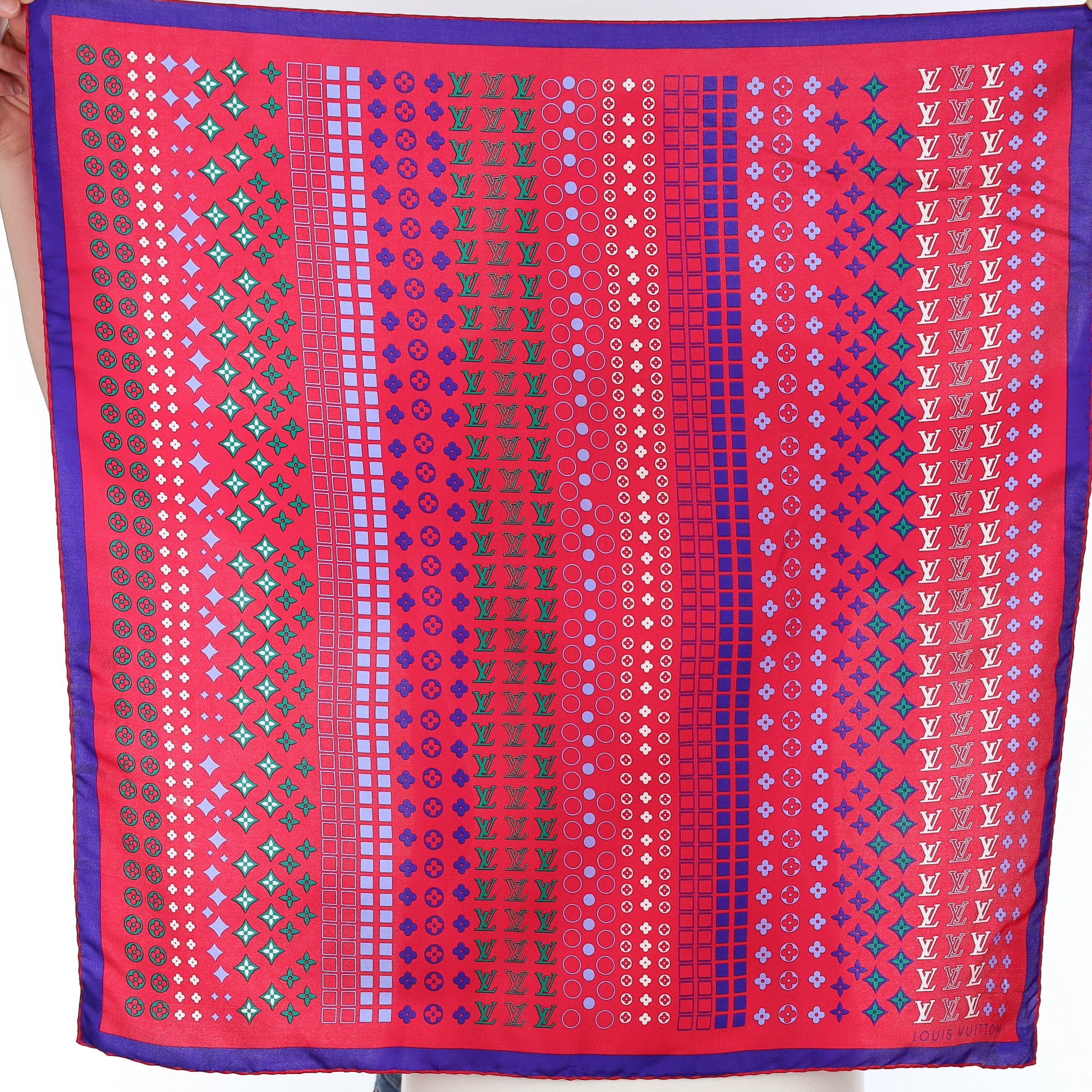 Louis Vuitton Monogram Patterned Silk Scarf