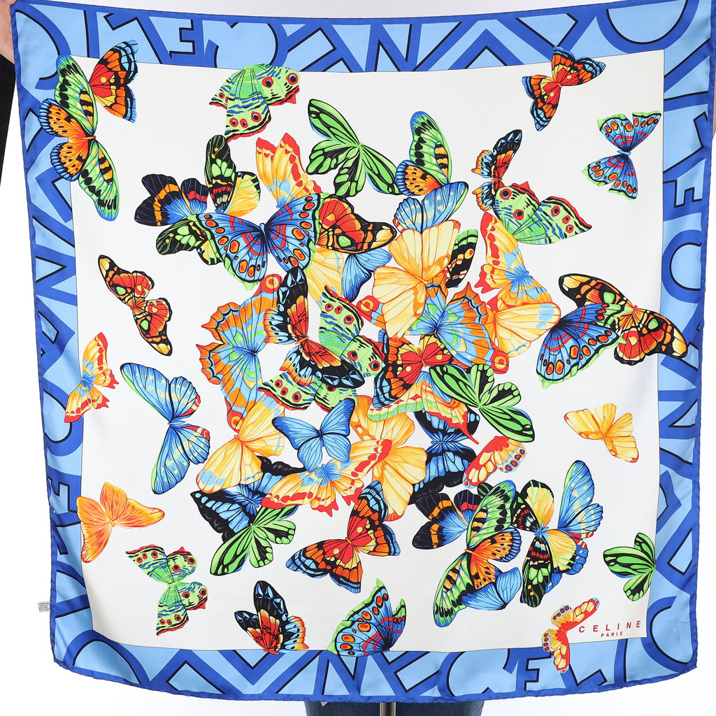 Celine Butterfly Silk Scarf