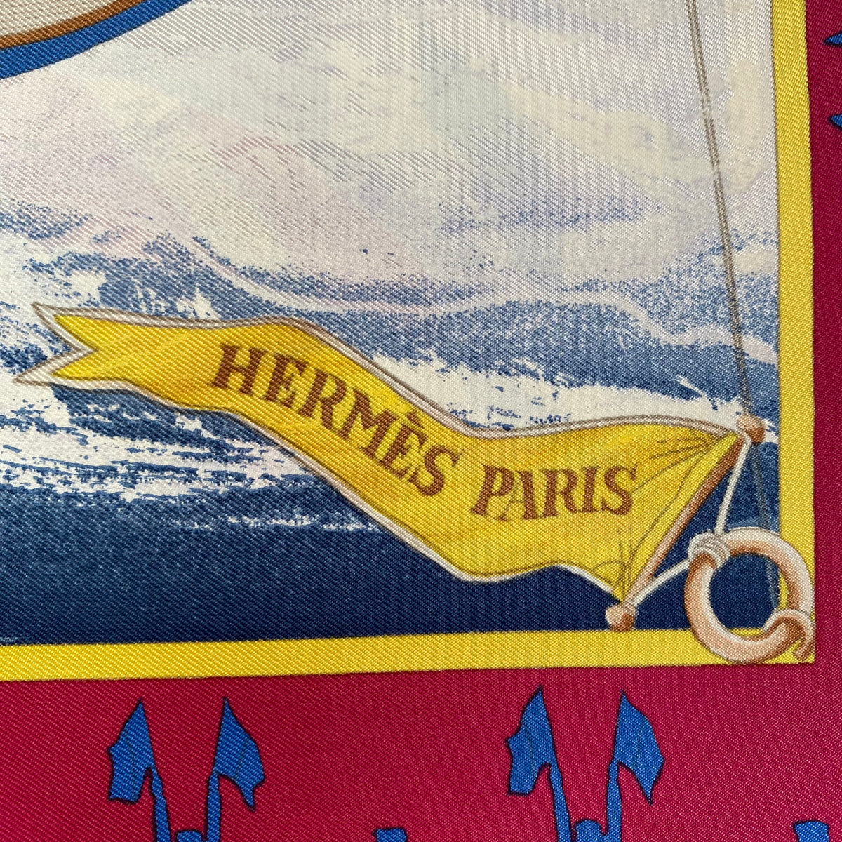 Hermès En Course Silk Scarf