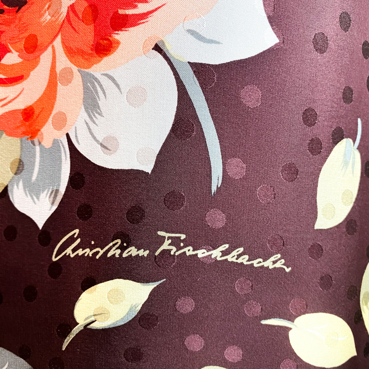 Christian Fischbacher Floral Silk Scarf