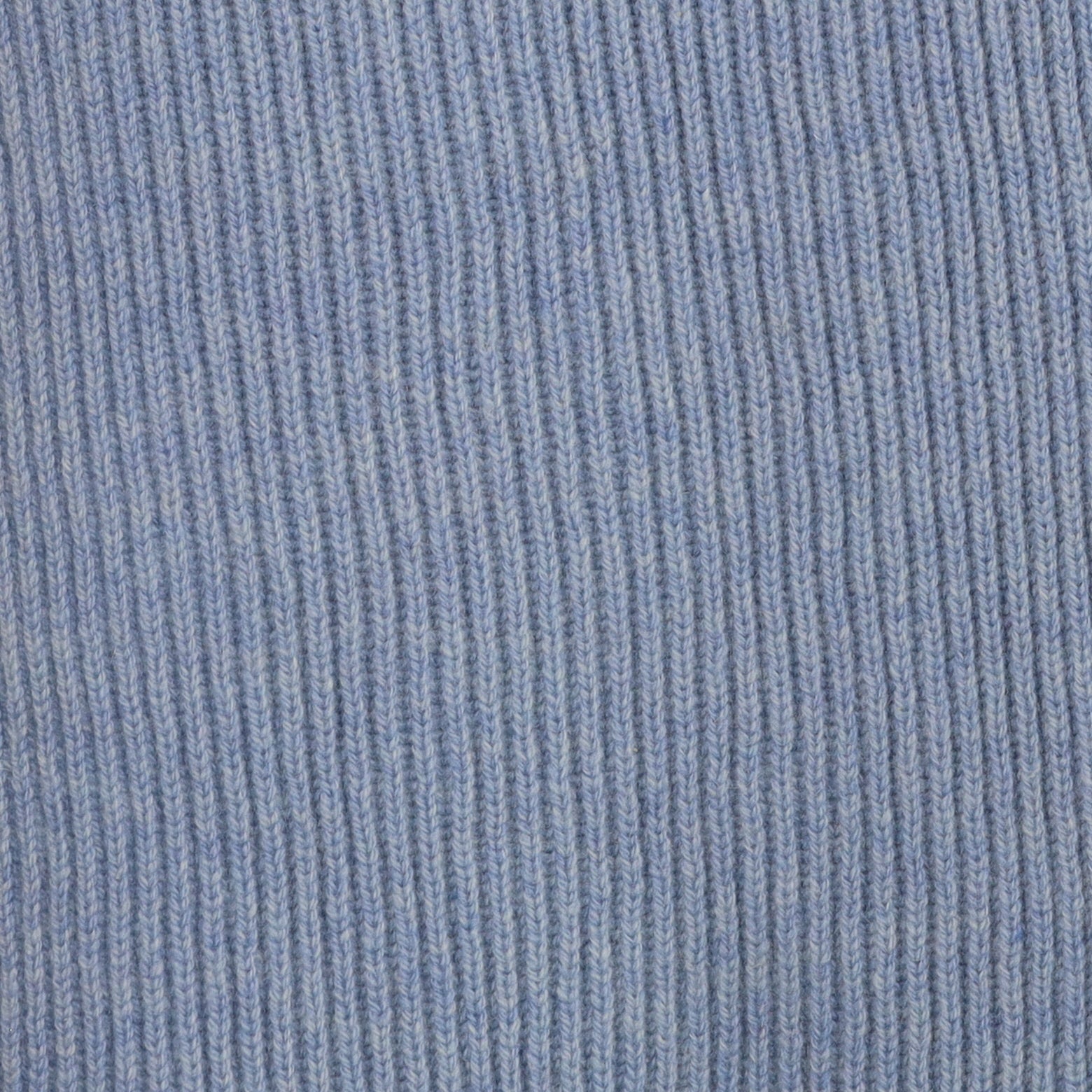 Brand New Scottish Pale Denim Rib Cashmere Scarf