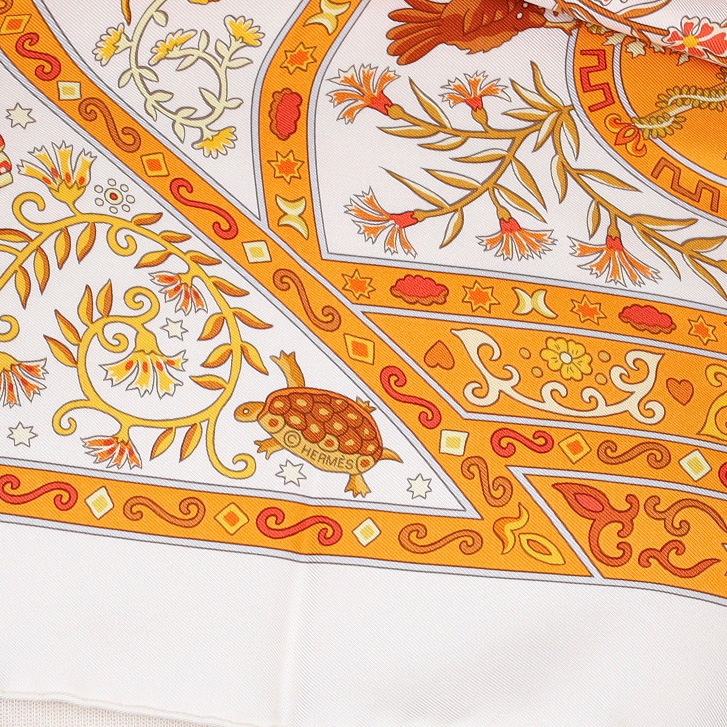Pristine Hermès Peuple Du Vent Silk Scarf Quite Rare