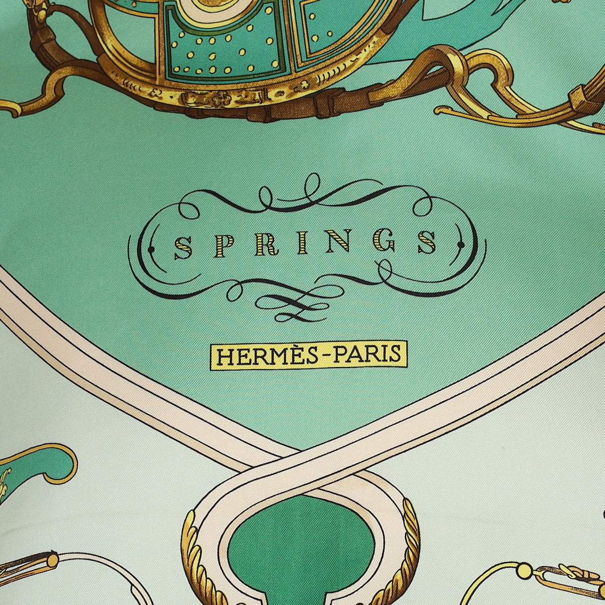 Pristine Hermès Springs Silk Scarf