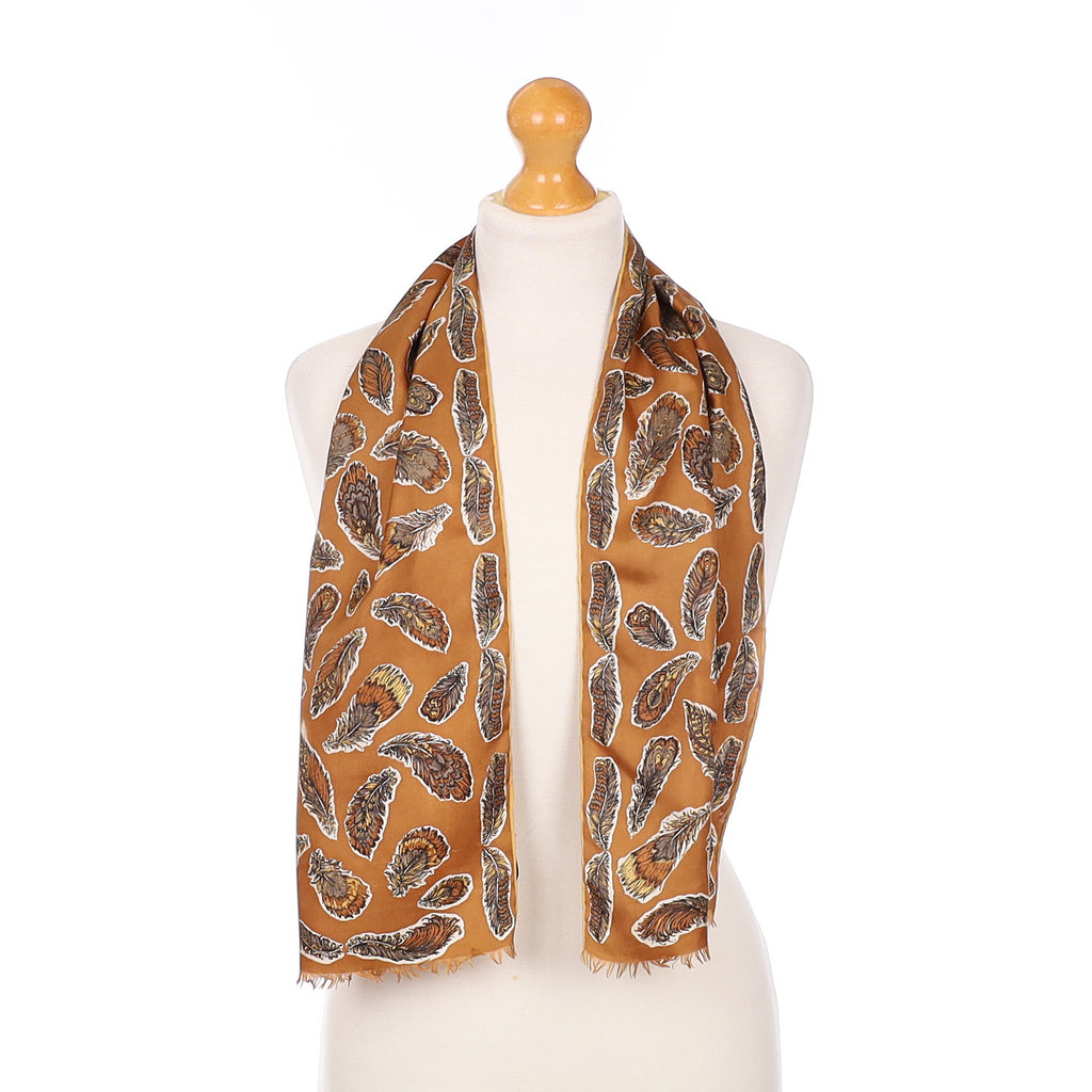 1970’s Richard Allan Father Design Vintage Silk Scarf