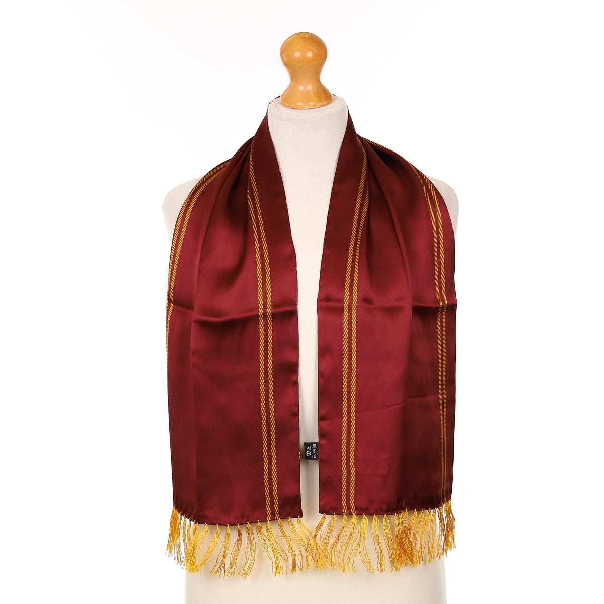 Brand New Tootal Deep Burgundy Paisley Silk Scarf